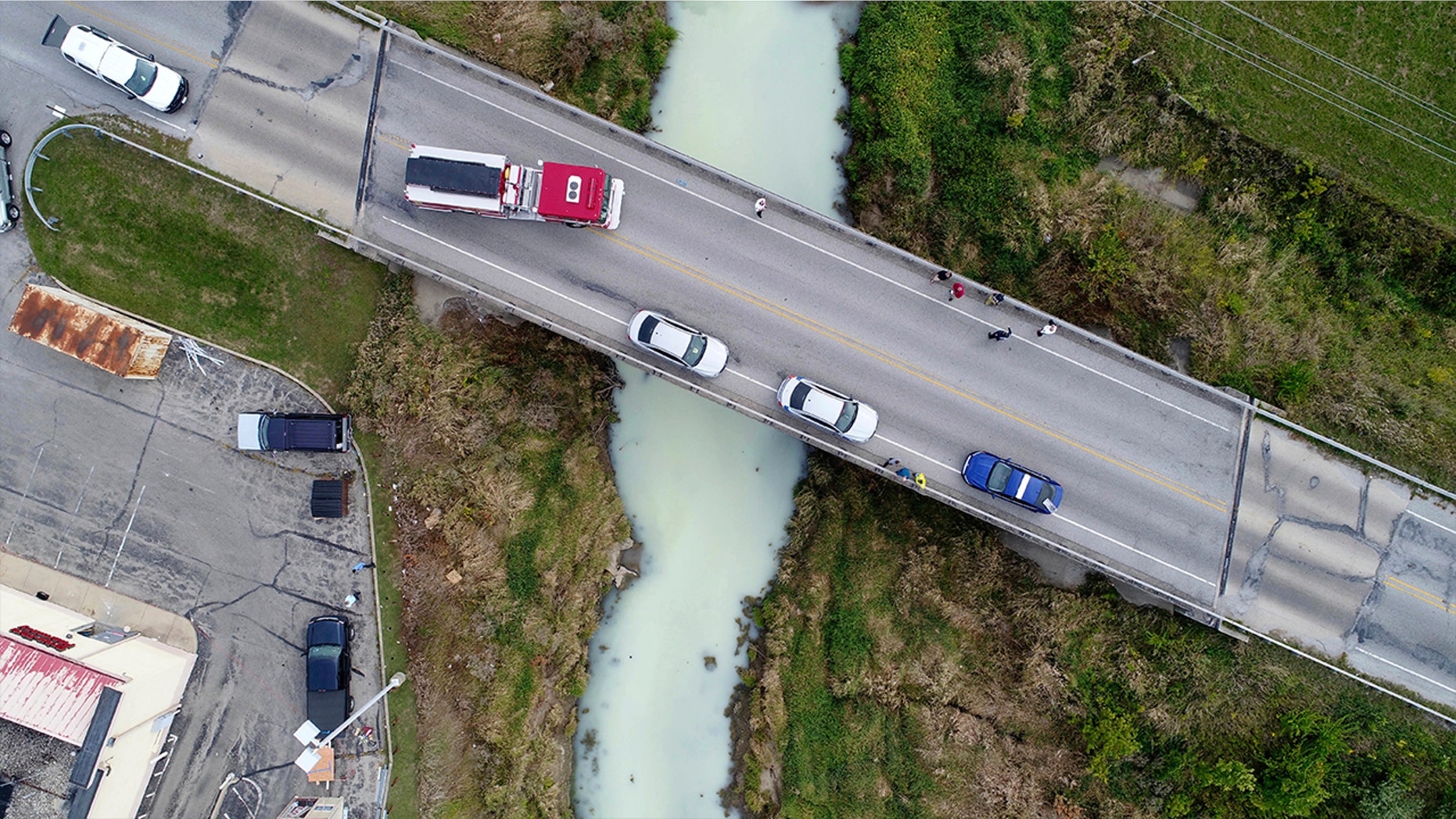 On Sept. 12, Cicero Creek suddenly glowed with a bright white hue.