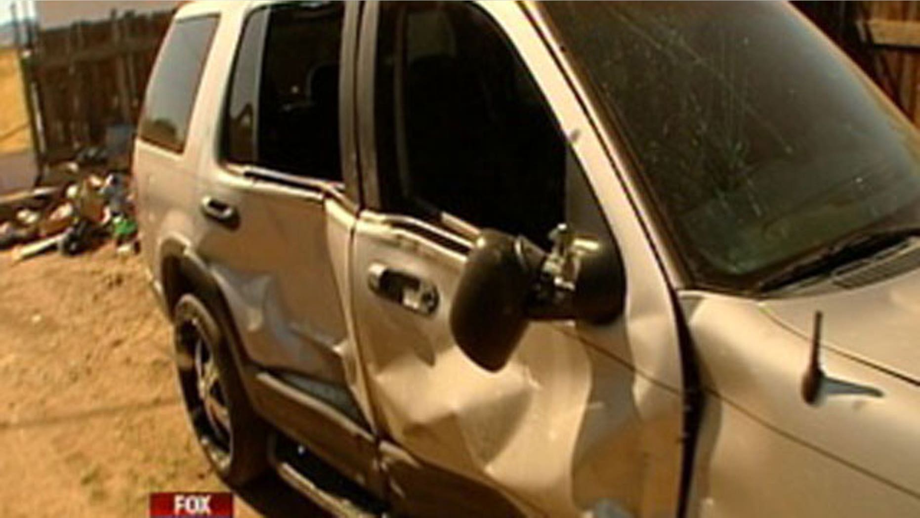 Damage from an Arizona boy's joy ride.