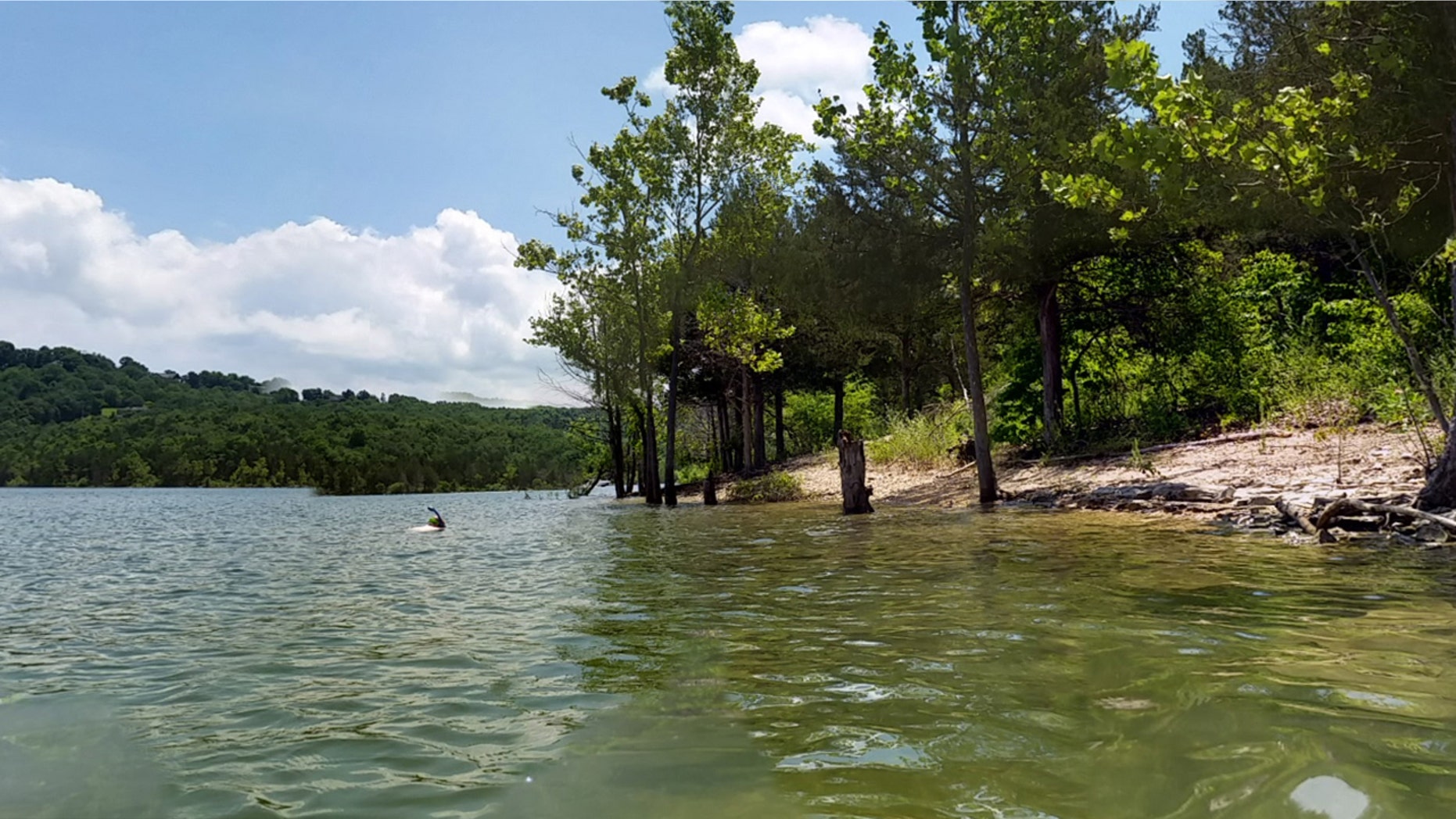 The anglers made their unusual discovery in Missouri's Table Rock Lake.