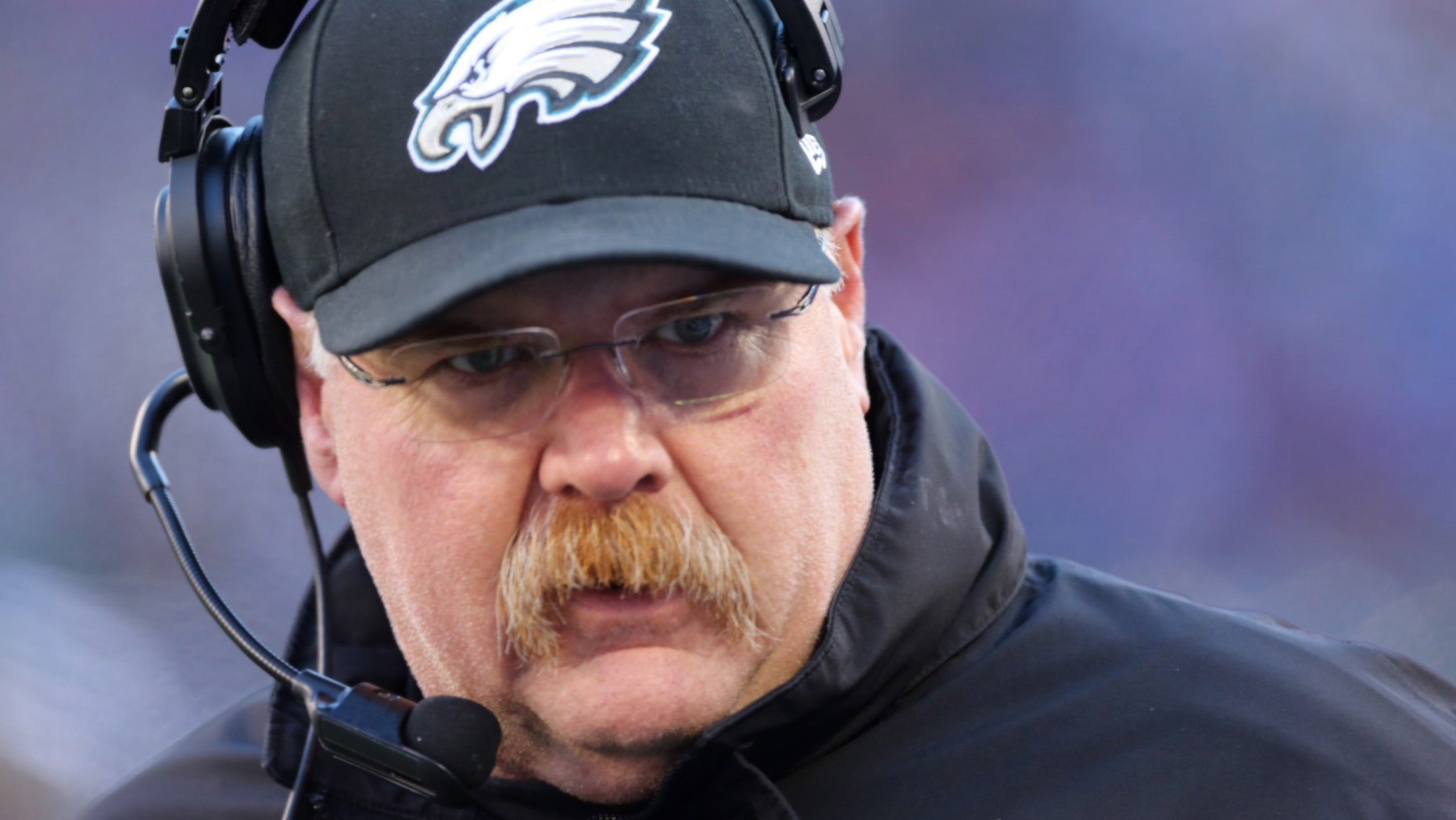 FILE - Philadelphia Eagles head coach Andy Reid during the first half of an NFL football game against the New York Giants Sunday, Dec. 30, 2012 in East Rutherford, N.J. Reid has been fired after 14 seasons coaching the Philadelphia Eagles. The Eagles made the announcement Monday, Dec. 31, 2012. (AP Photo/Peter Morgan, File)