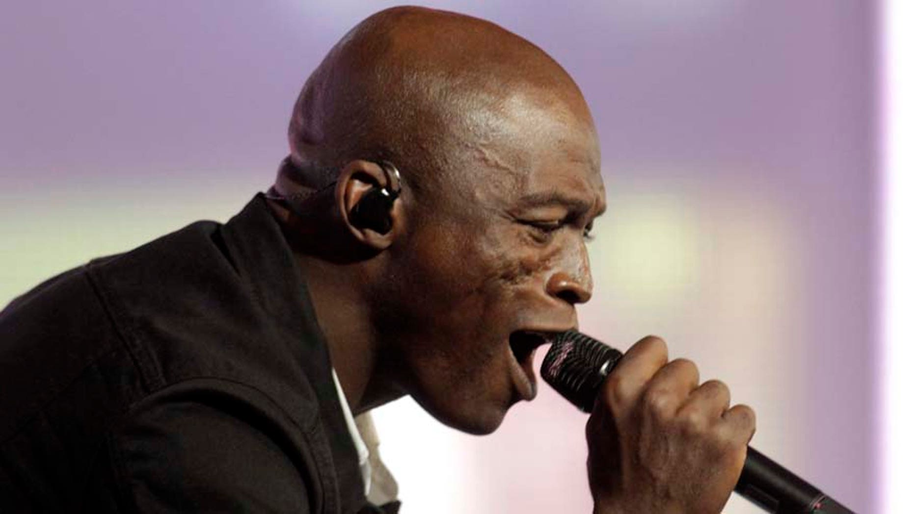 Seal performs in Jurmala on July 26, 2011. The singer has a new album coming out titled 'Standards.'