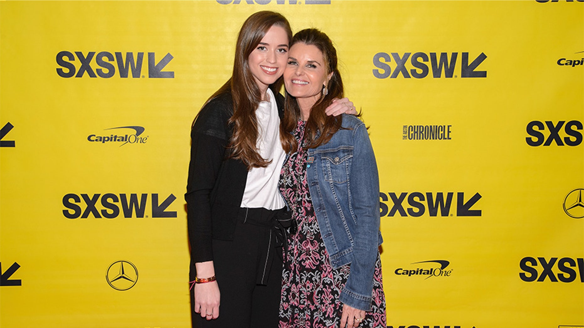 Producers Christina Schwarzenegger and Maria Shriver attend the "Take Your Pills" red carpet premiere during the 2018 SXSW Film Festival in Austin, Texas.