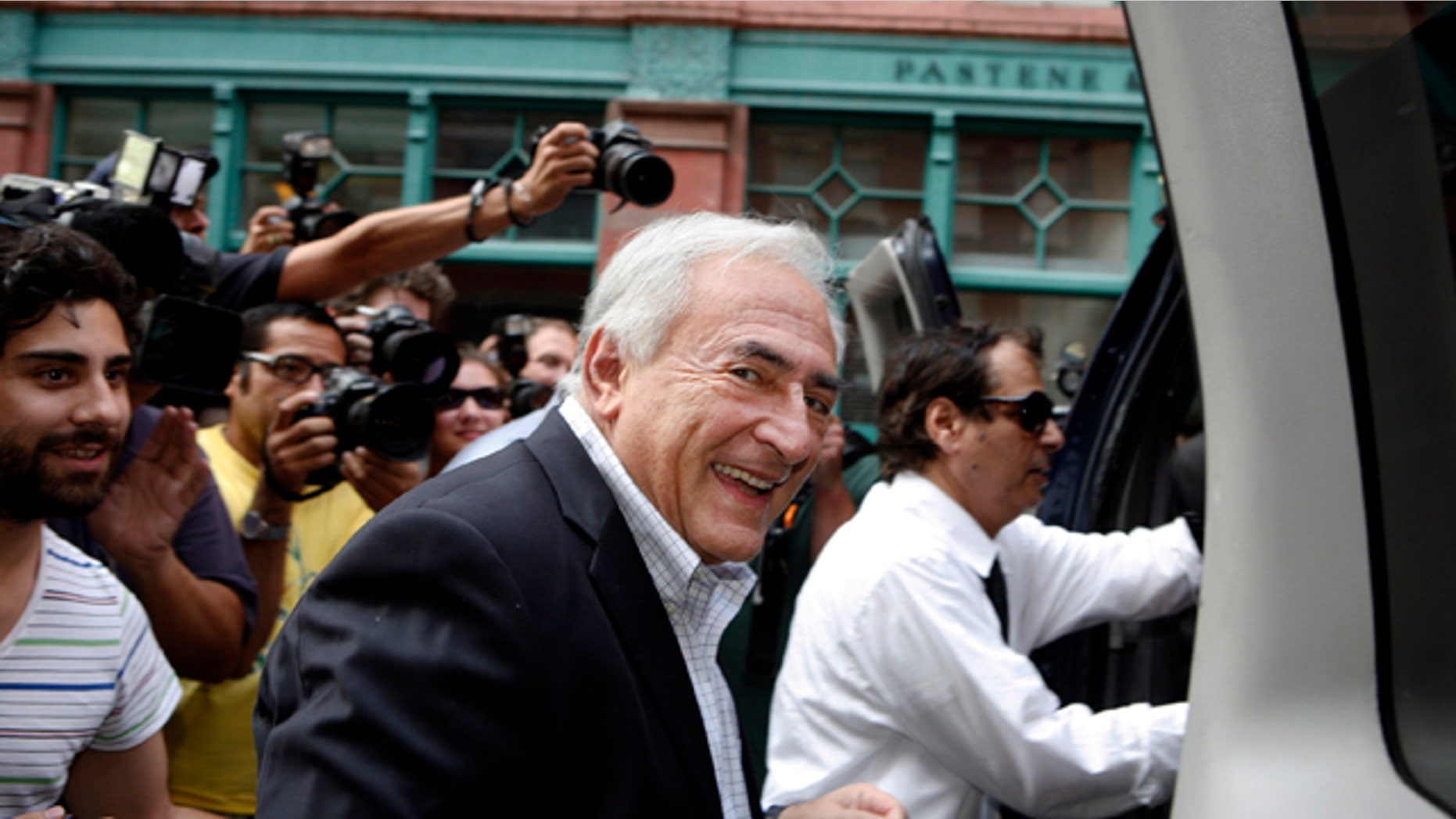 Sept. 3: Dominique Strauss-Kahn, former head of the International Monetary Fund, leaves his rented town home on Franklin Street in the Tribeca section of downtown Manhattan in New York.