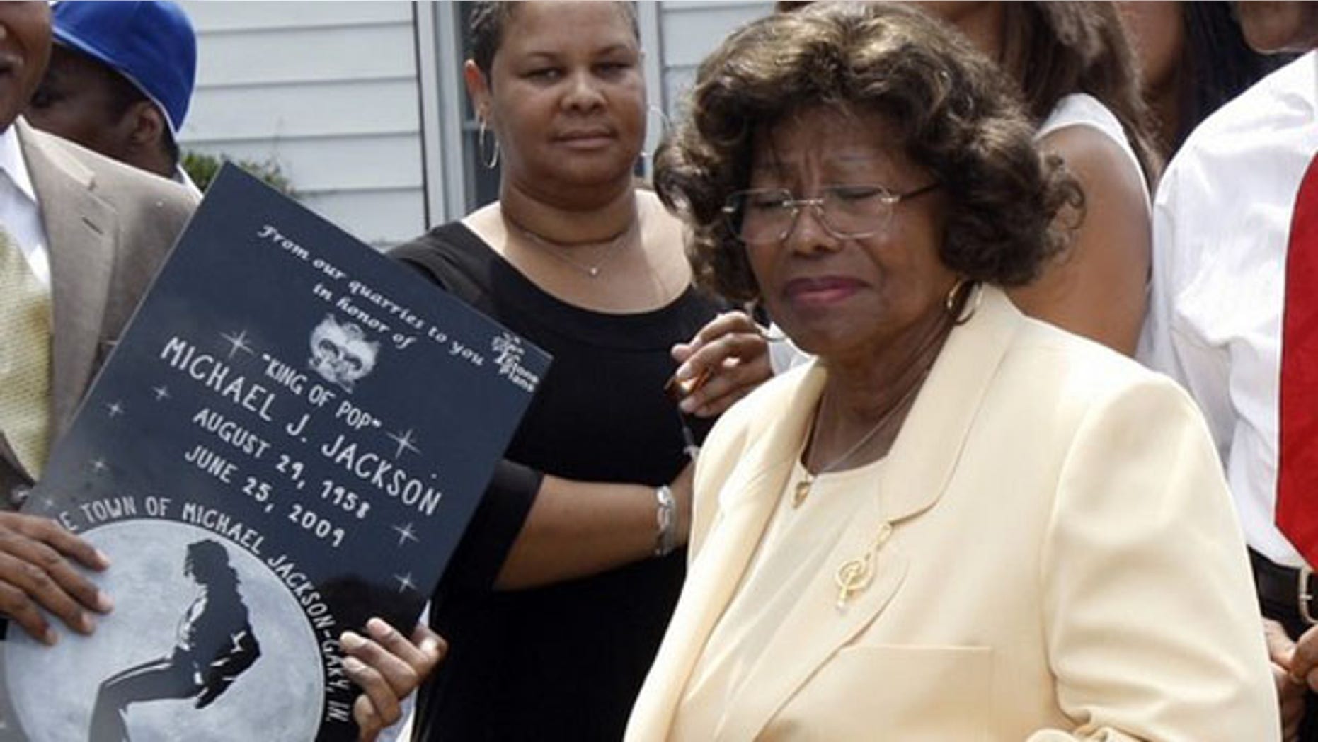 June 25: Katherine Jackson, mother of pop star Michael Jackson, attends a ceremony at the family's old home in Gary, Indiana.