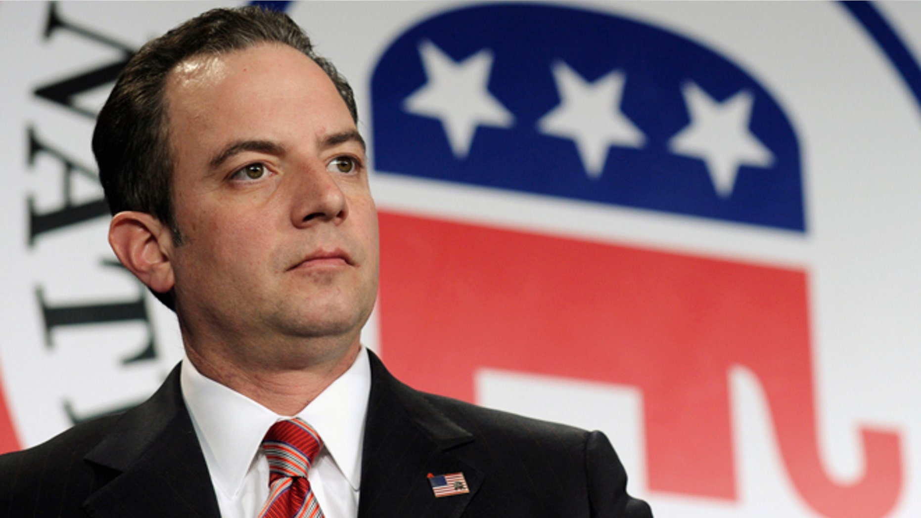 FILE - In this Jan. 24, 2014 file photo, Republican National Committee Chairman Reince Priebus is seen at the RNC winter meeting in Washington. Priebus says the GOP is ready to lead. He delivered a speech at Georgetown University on Thursday outlining a series of âunifying goalsâ that included an improved immigration system, a strong national defense and conservative family values, among other priorities should Republicans win the Senate majority and make other gains on Election Day. (AP Photo/Susan Walsh, File)