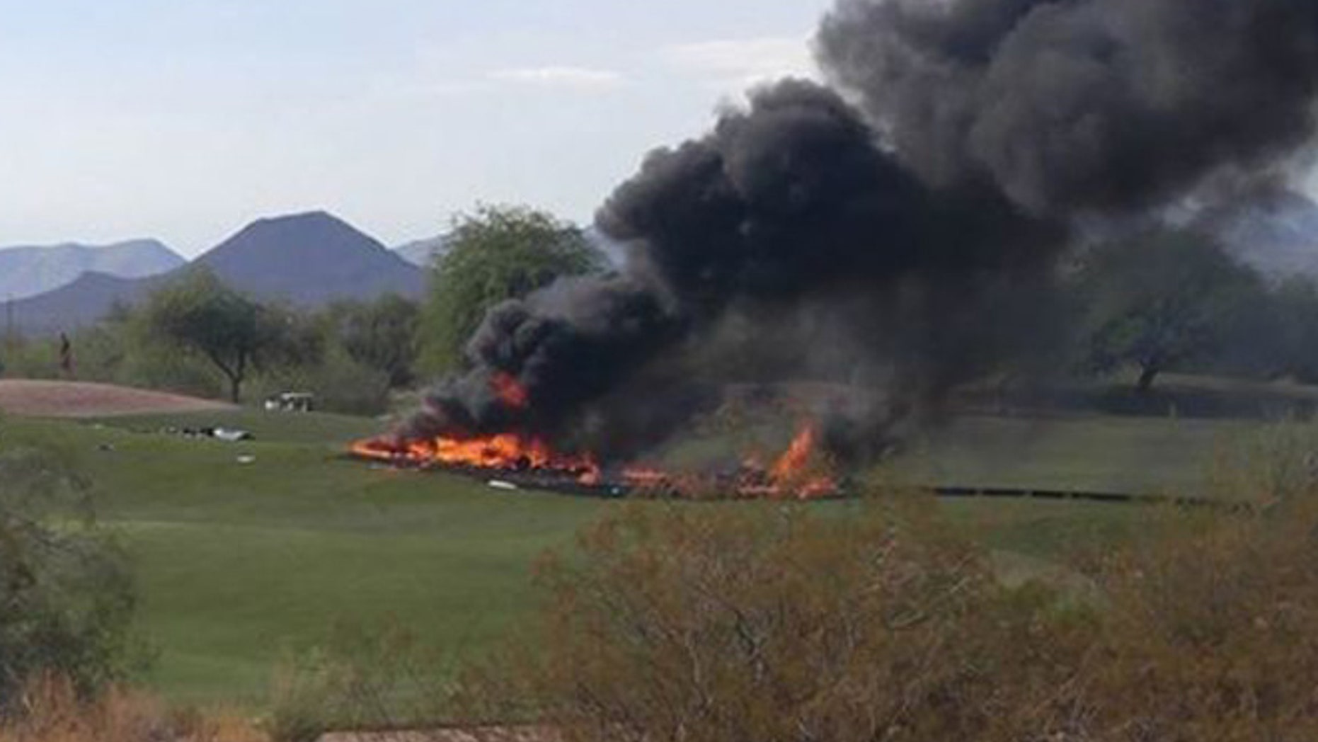 Two people were killed in a plane crash in Mesa, Arizona Monday.