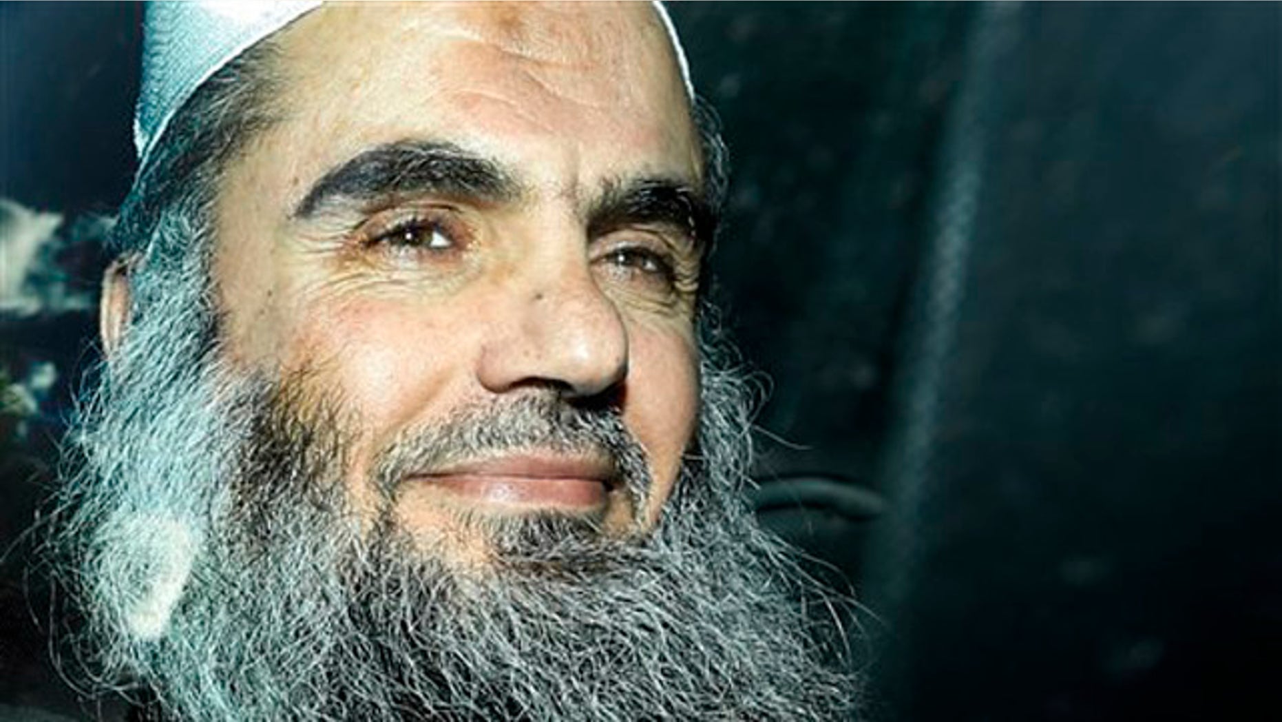 April 17, 2012: Abu Qatada is driven away after being refused bail at a hearing at London's Special Immigration Appeals Commission, which handles deportation and security cases, in London.