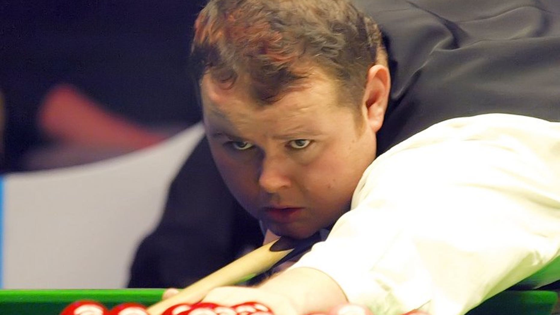 England snooker player Stephen Lee is seen taking part in the 2008 Masters Snooker Championship