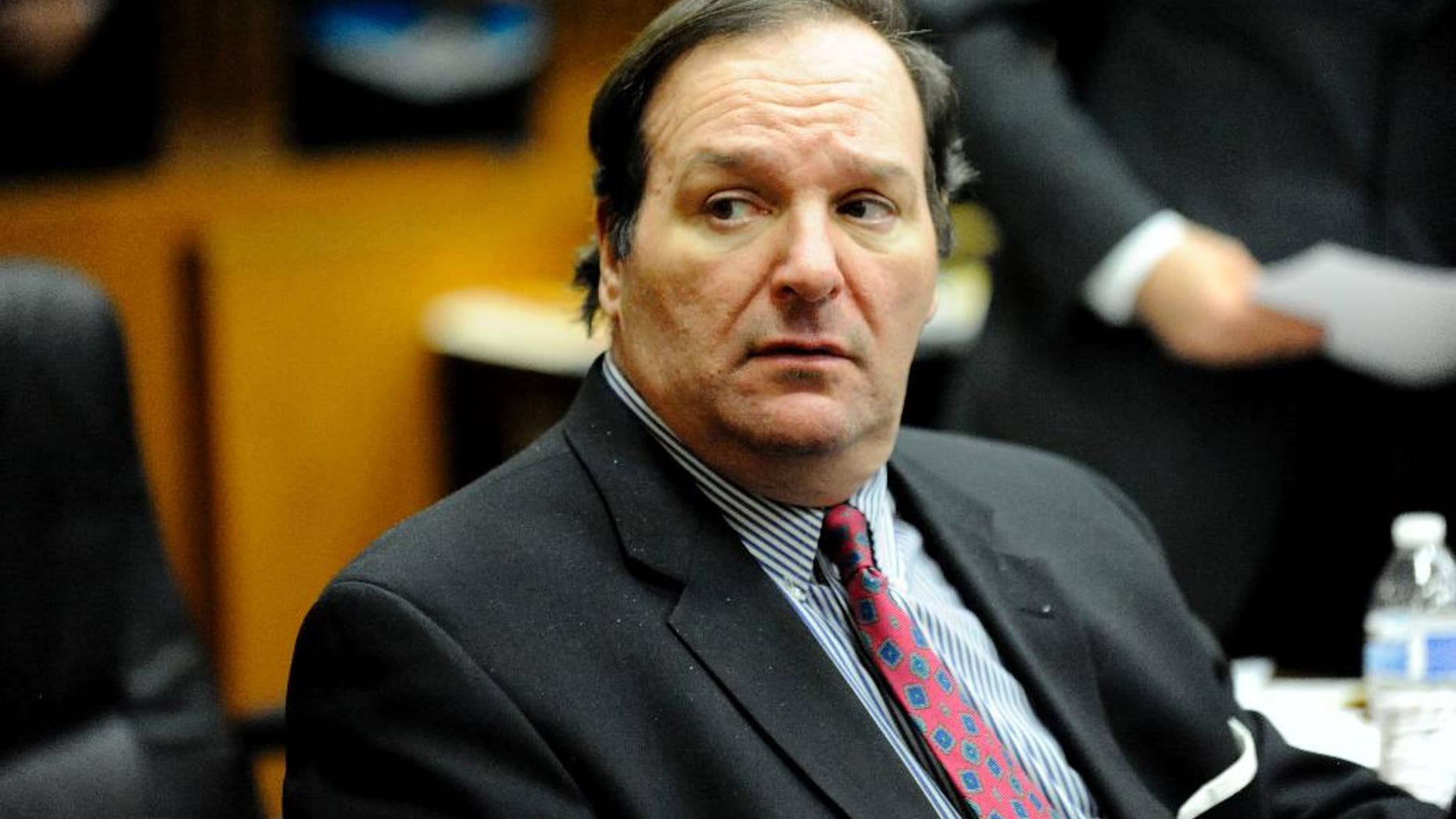 Robert Bashara in Frank Murphy Hall of Justice in Detroit on Wednesday Dec. 10, 2014. After 10 weeks, 74 witnesses and 460 exhibits, Bashara's murder-for-hire trial in the death of his wife Jane Bashara has entered the stretch run, with closing arguments Wednesday. The jury is expected to begin deliberating Thursday. (AP Photo/Detroit News, David Coates)