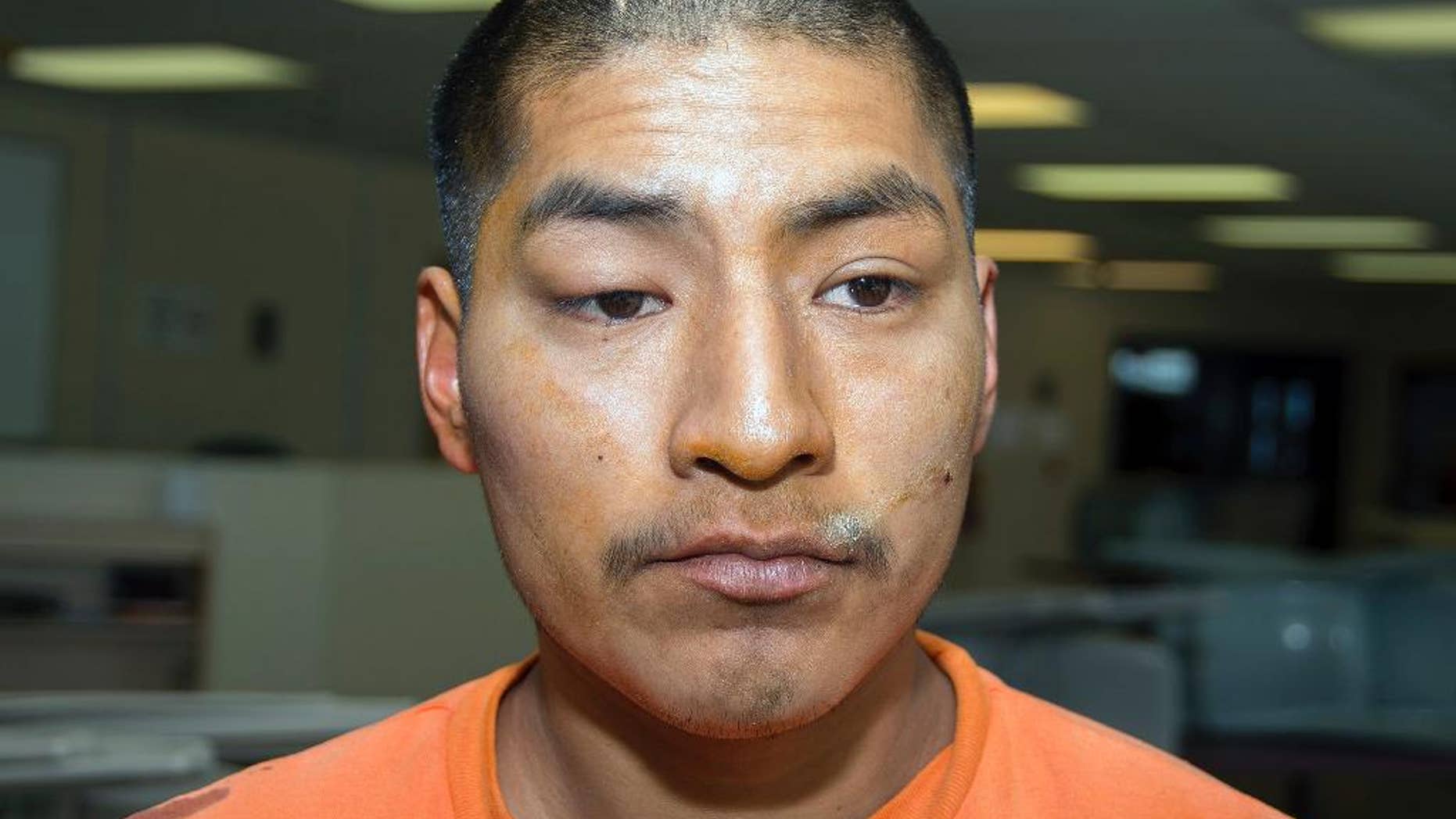 FILE - This Jan. 30, 2014 photo provided by the Arizona Department of Corrections shows inmate Jacob Harvey, accused of attacking a state prison teacher in Florence, Ariz. Harvey, who pleaded guilty to raping a prison teacher at the Eyman state prison, is set for sentencing Monday, Sept. 14, 2015. (Arizona Department of Corrections via AP, File)