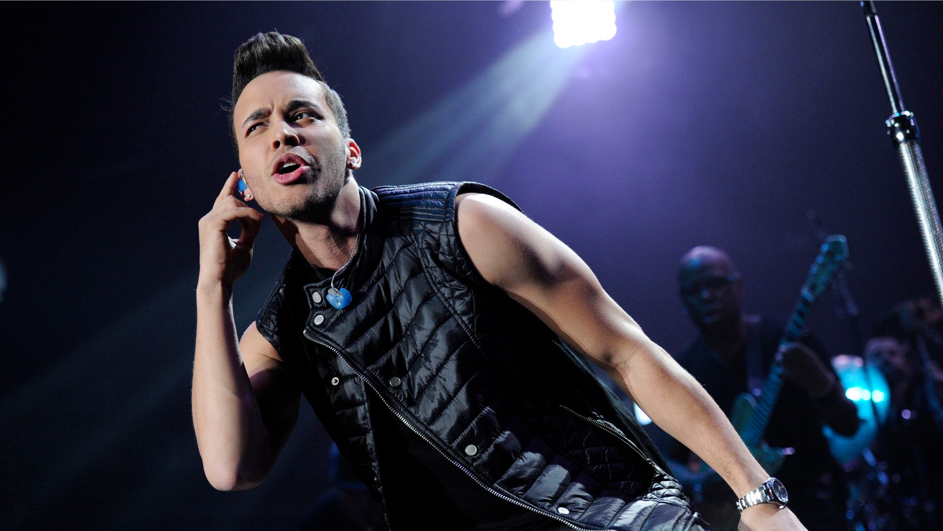 Prince Royce performs at the iHeart Radio Fiesta Latina concert on Saturday, Nov. 22, 2014, in Inglewood, Calif.