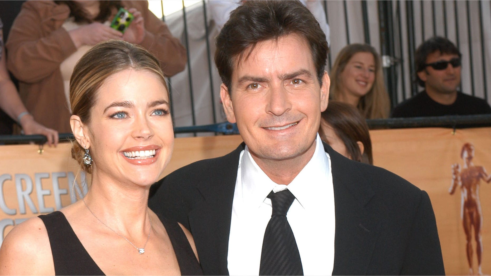 Denise Richards and Charlie Sheen in a February, 2005 file photo.