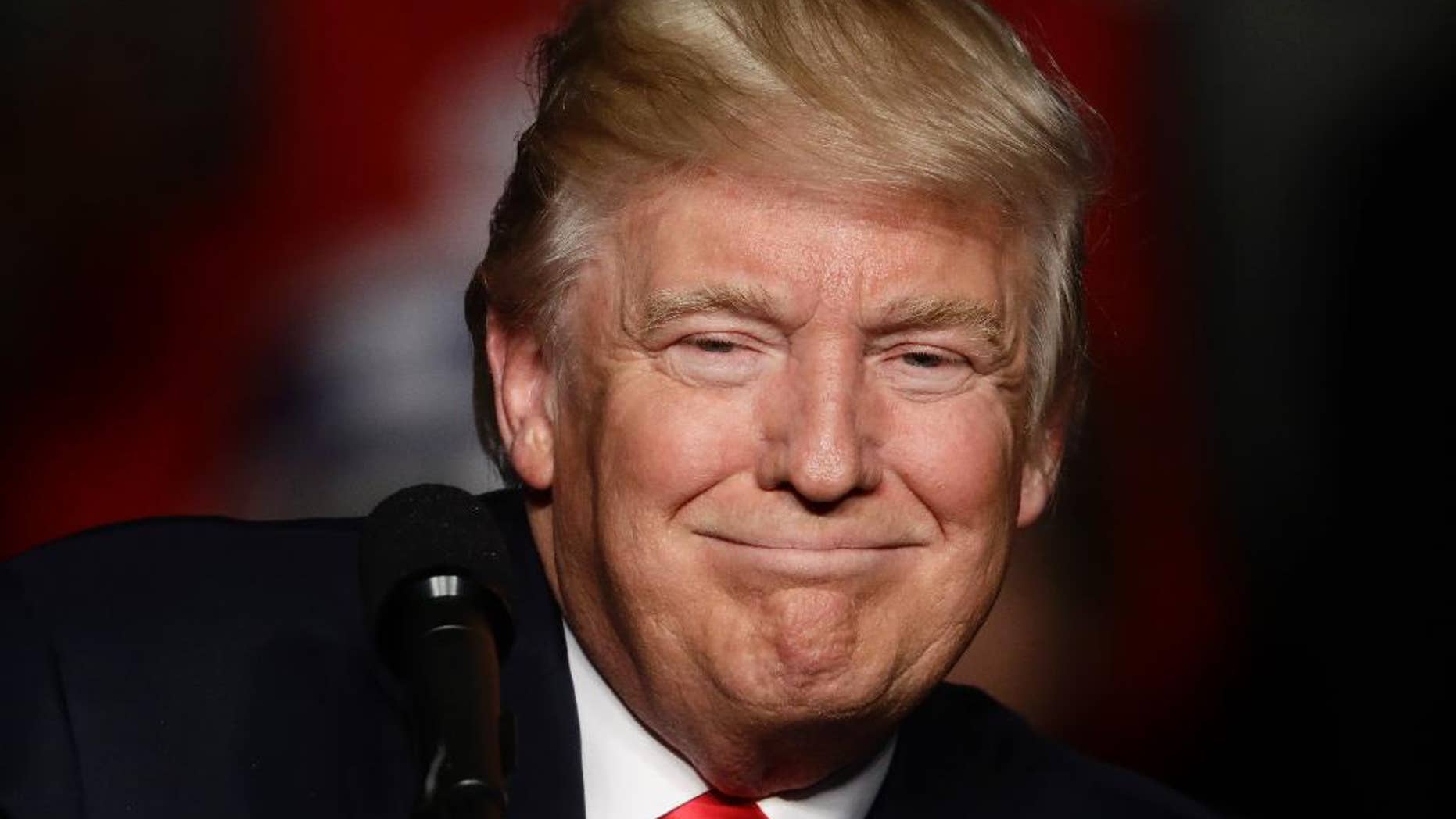File - In this Thursday, Dec. 15, 2016 file photo, President-elect Donald Trump speaks during a rally at the Giant Center, in Hershey, Pa. After a pair of diplomatic victories, the Palestinians are now setting their sights on a Mideast peace conference in France next month in a bid to rally support as they prepare for the uncertainty of the Trump Administration. The Palestinians are hopeful that a strong international endorsement in Paris will insulate them from what they fear will be a close alliance between President-elect Donald Trump and Israeli Prime Minister Benjamin Netanyahu.(AP Photo/Matt Rourke, File)