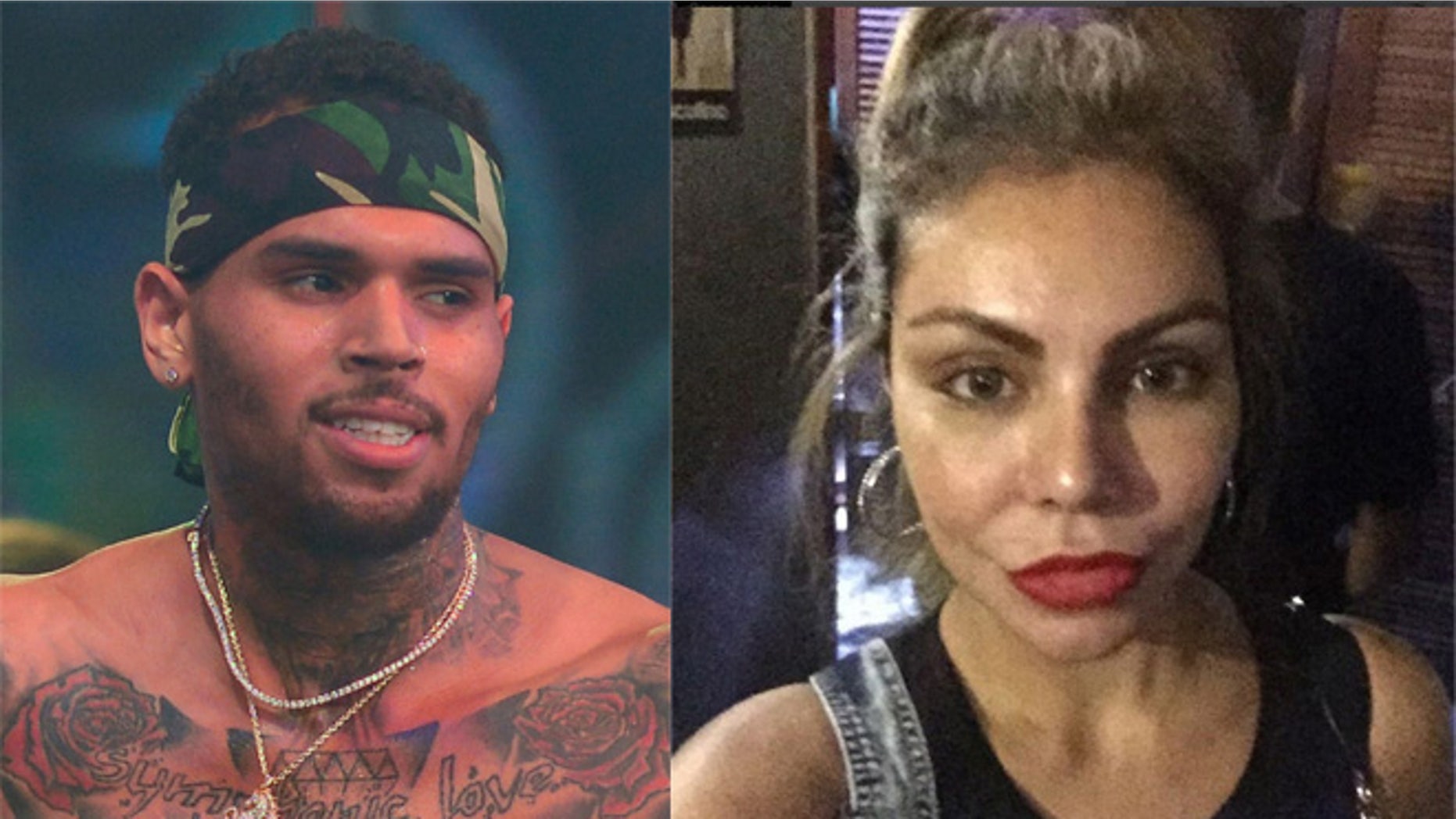 Chris Brown (left) and Liziane Gutierrez/ (Photos: Brown, Getty; Gutierrez, via Instagram)