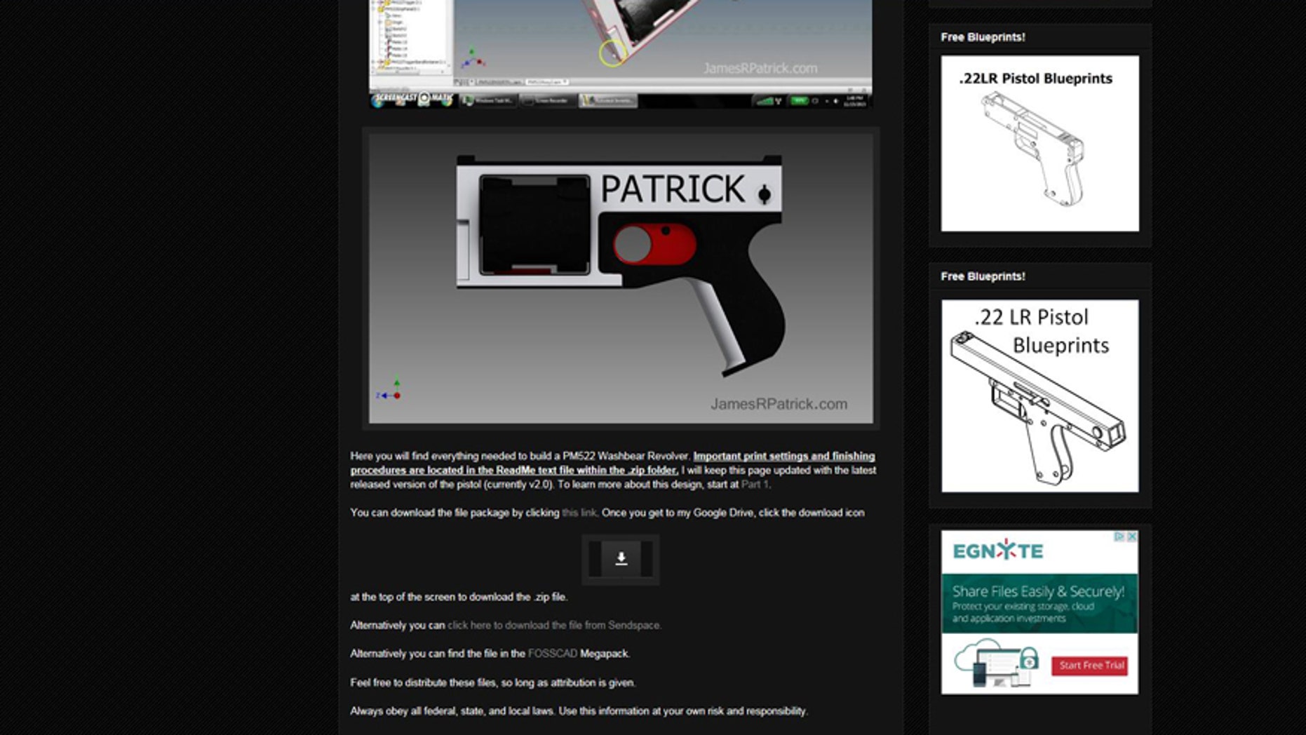 (Screenshot from www.jamesrpatrick.com)