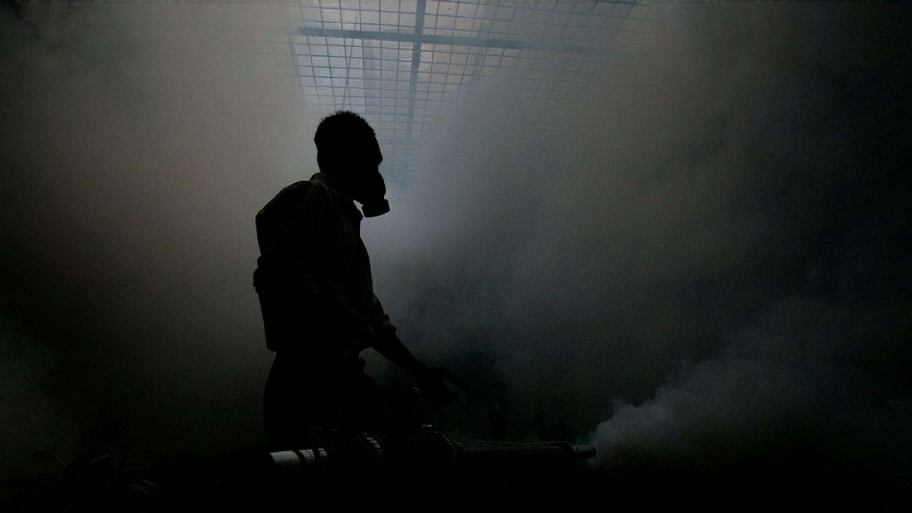 JAKARTA, INDONESIA - APRIL 12: An Indonesian man fumigates a yard to expel Dengue Fever carrying mosquitoes during an outbreak of the tropical disease, on April 12, 2007 in Capital City Jakarta, Indonesia. Governor Sutiyoso of Jakarta has declared the outbreak an 'extraordinary occurrence' with more than 11,000 people infected and at least 41 dead. (Photo by Dimas Ardian/Getty Images)