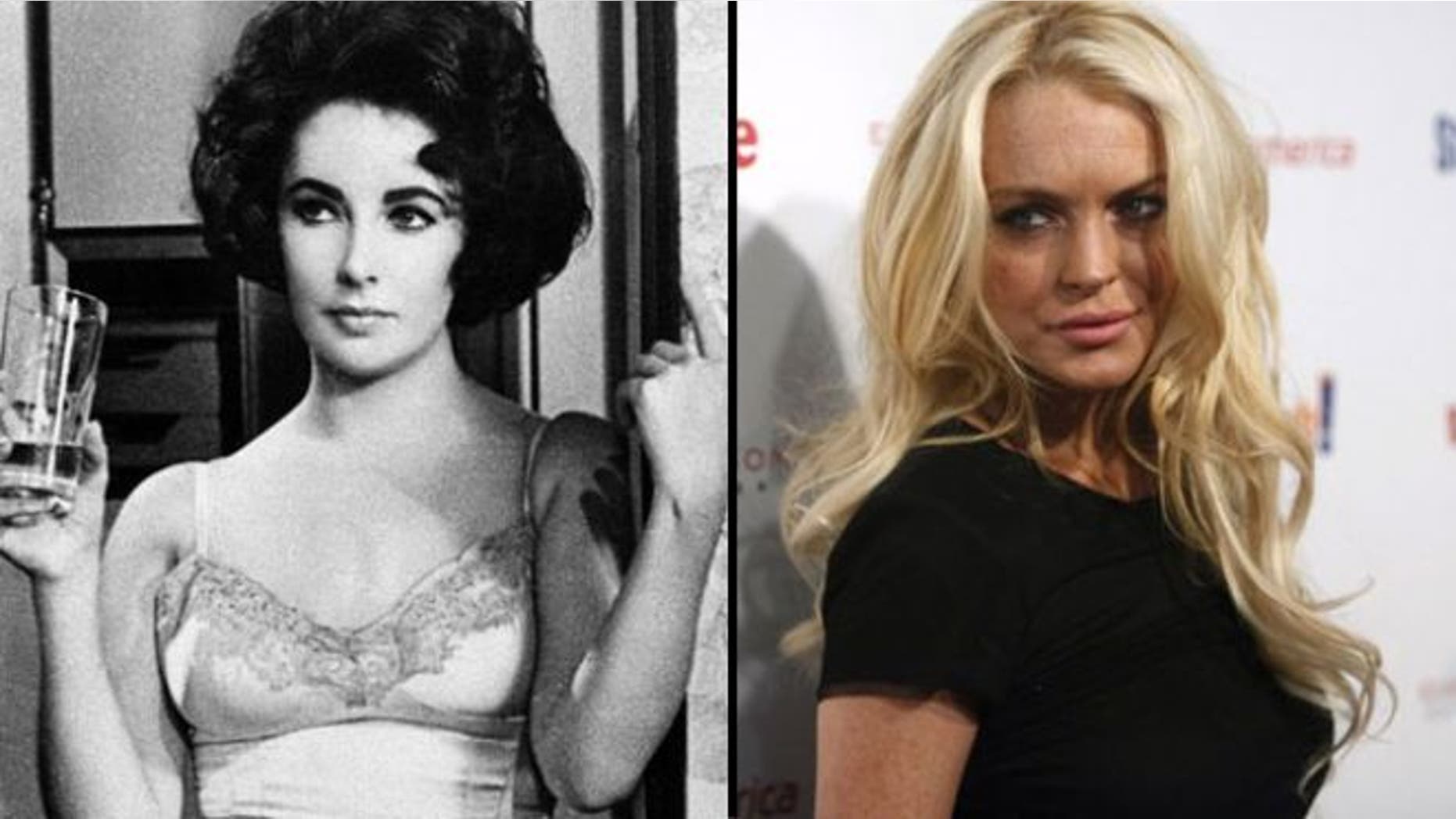 Would Lindsay Lohan (right) make a good Liz Taylor? (AP)