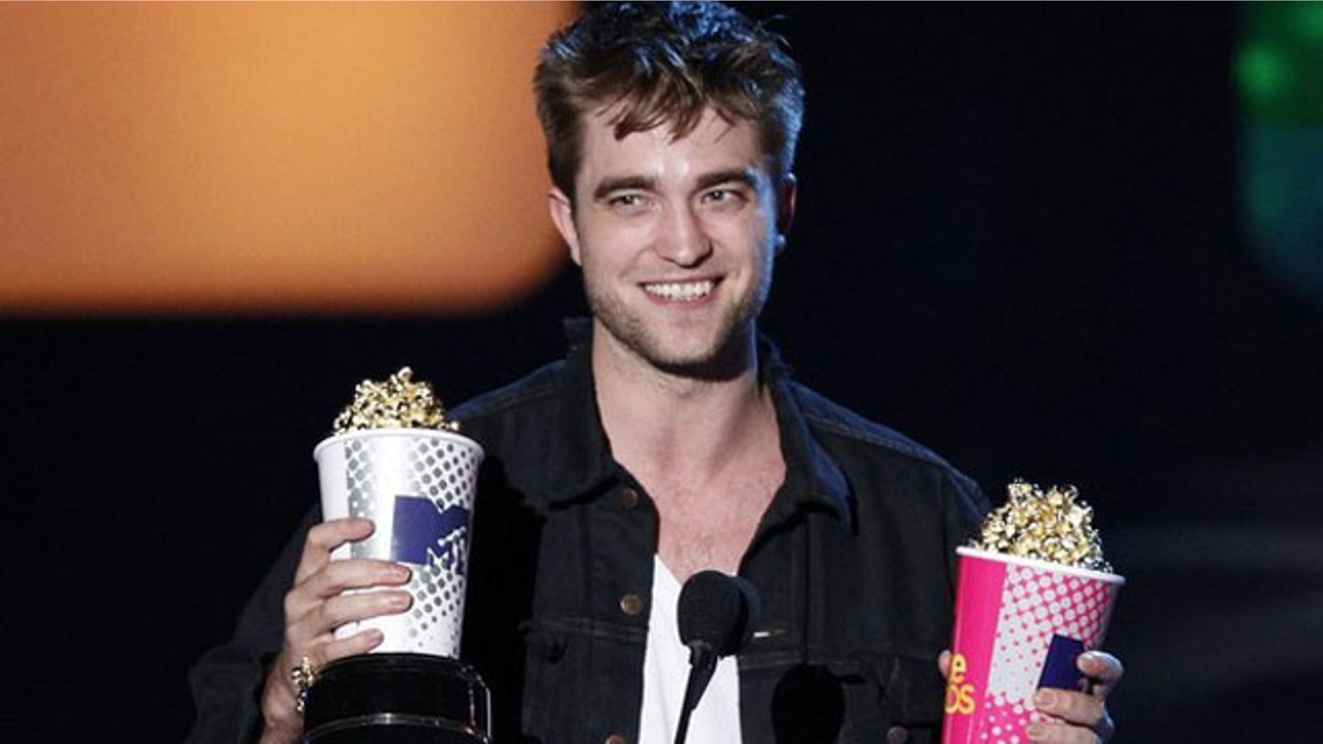 Robert Pattinson, shown here at an MTV Awards ceremony.