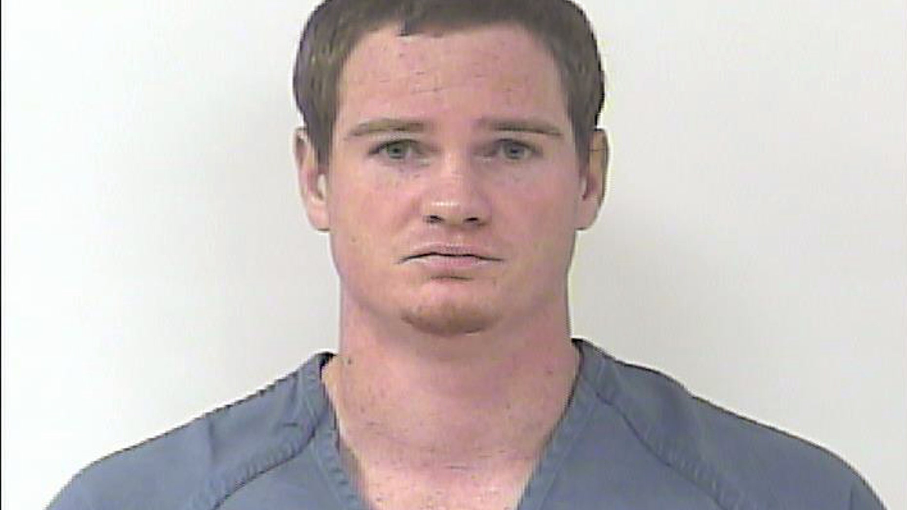 In this undated police photo provided by the St. Lucie County Sheriff's Office, Taylor Anthony Mazzanti is shown. Officials say Mazzanti was charged with felony battery after police pulled over his car which matched a description given by a man who was beaten Saturday, July 2, 2016, outside the Fort Pierce, Fla., Islamic Center. (St. Lucie County Sheriff's Office via AP)