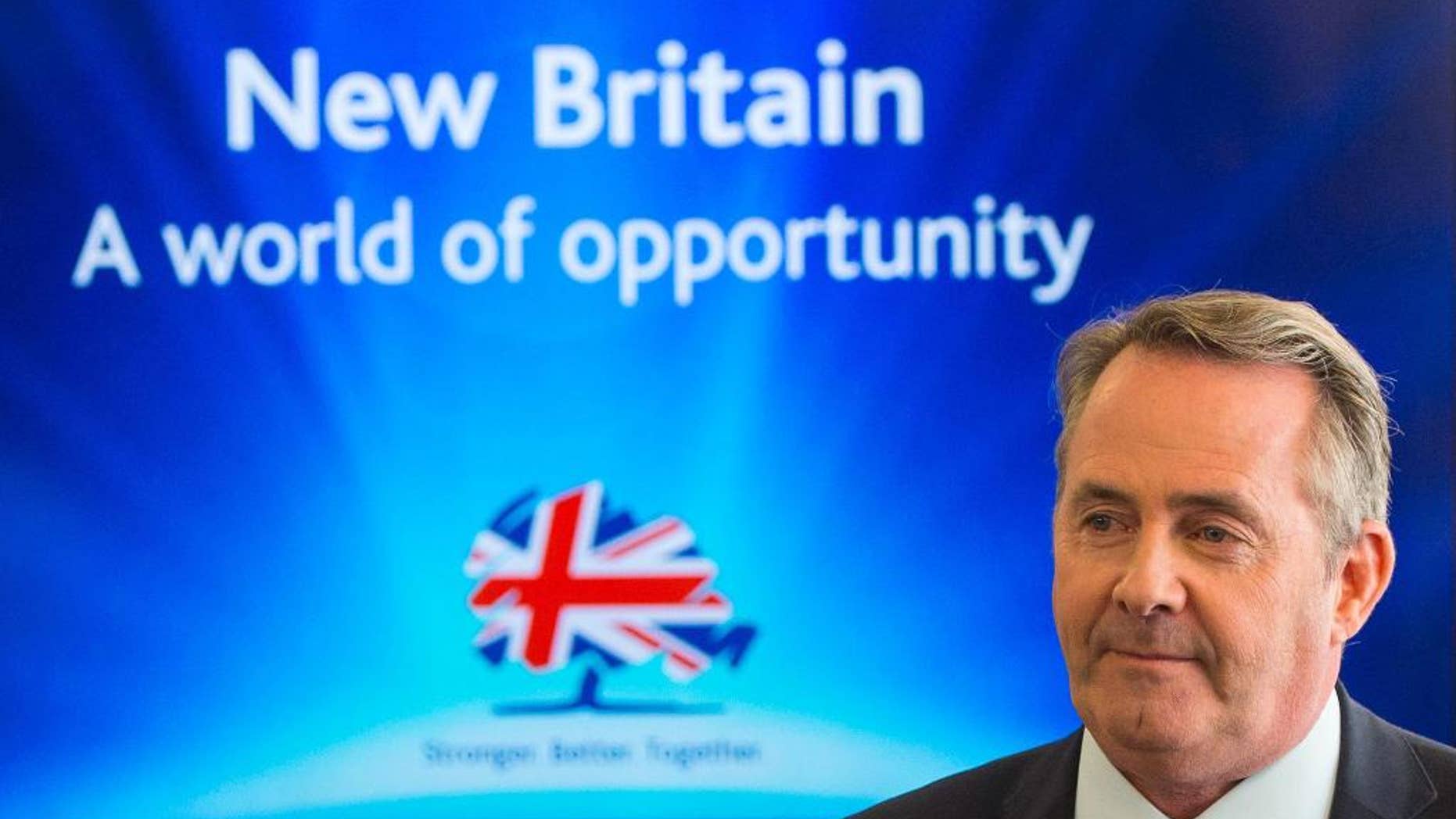 Liam Fox in June.