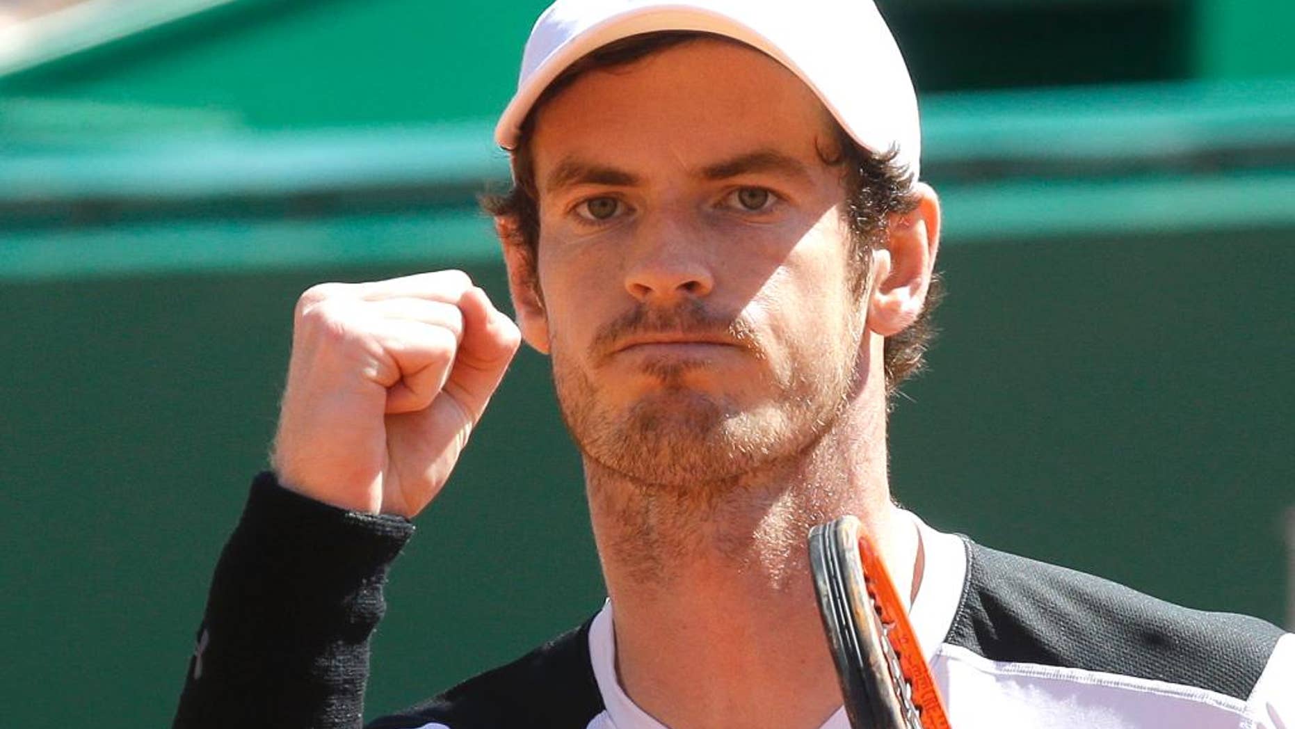 Andy Murray in Monaco on April 15.