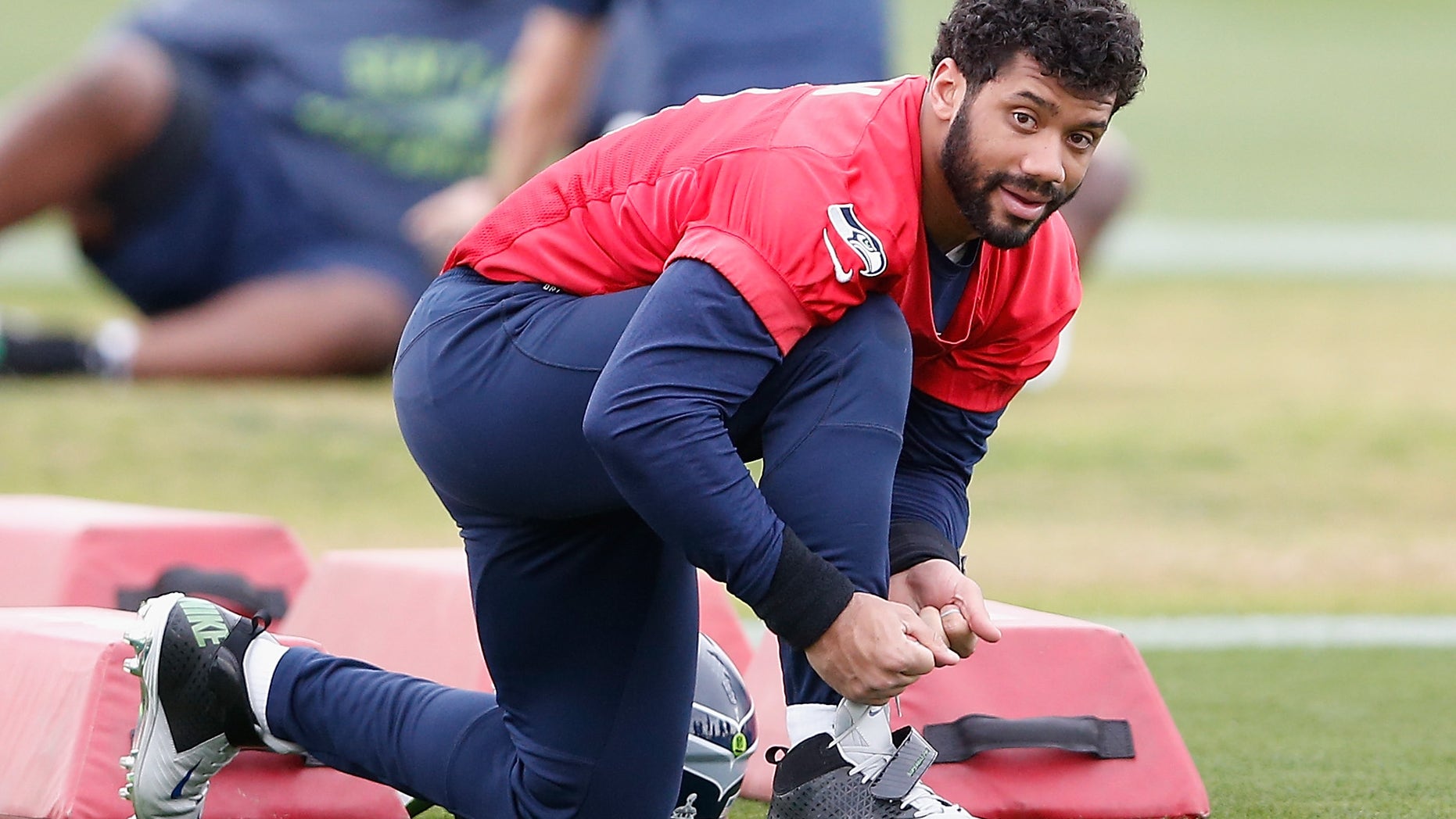 Quarterback Russell Wilson #3 of the Seattle Seahawks on January 28, 2015 in Tempe, Arizona.