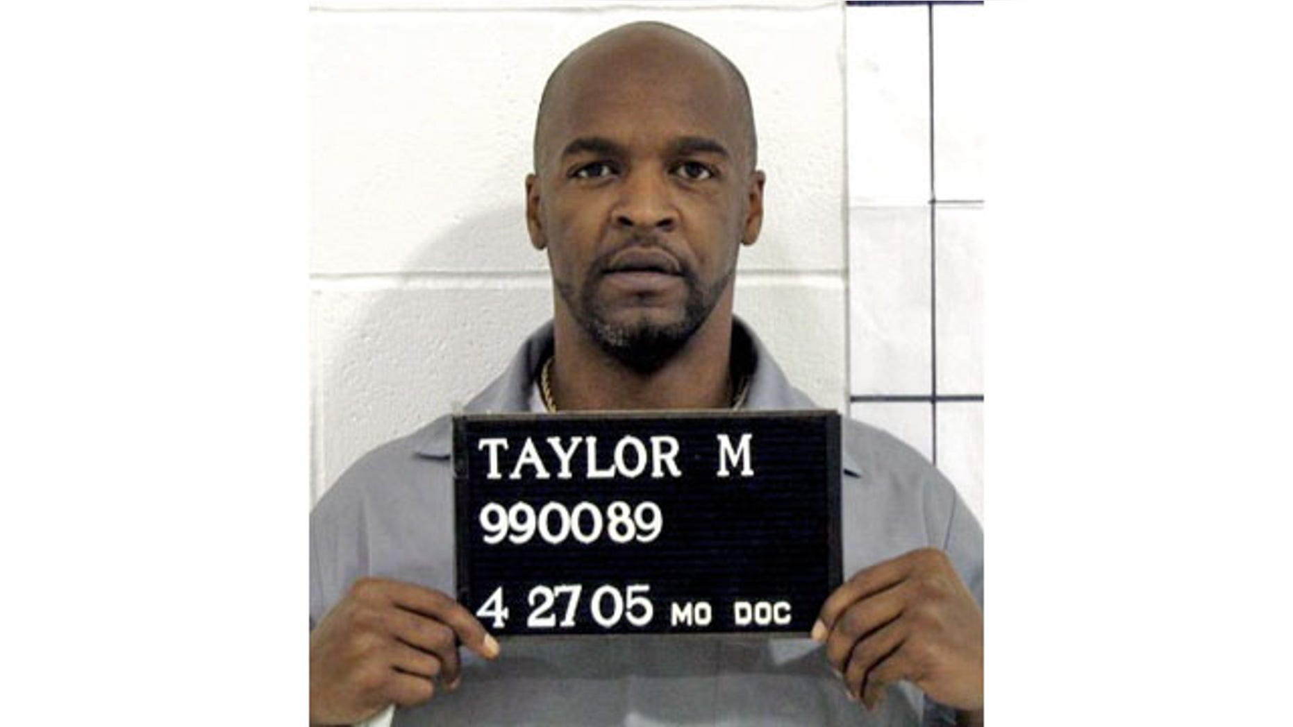 In this handout photo from the Missouri Correctional offices, Michael Anthony Taylor of Kansas City is shown. The Apothecary Shoppe, of Tulsa, submitted a sealed response to Taylor's lawsuit accusing it of illegally providing Missouri with a made-to-order drug to be used in his lethal injection. (AP)