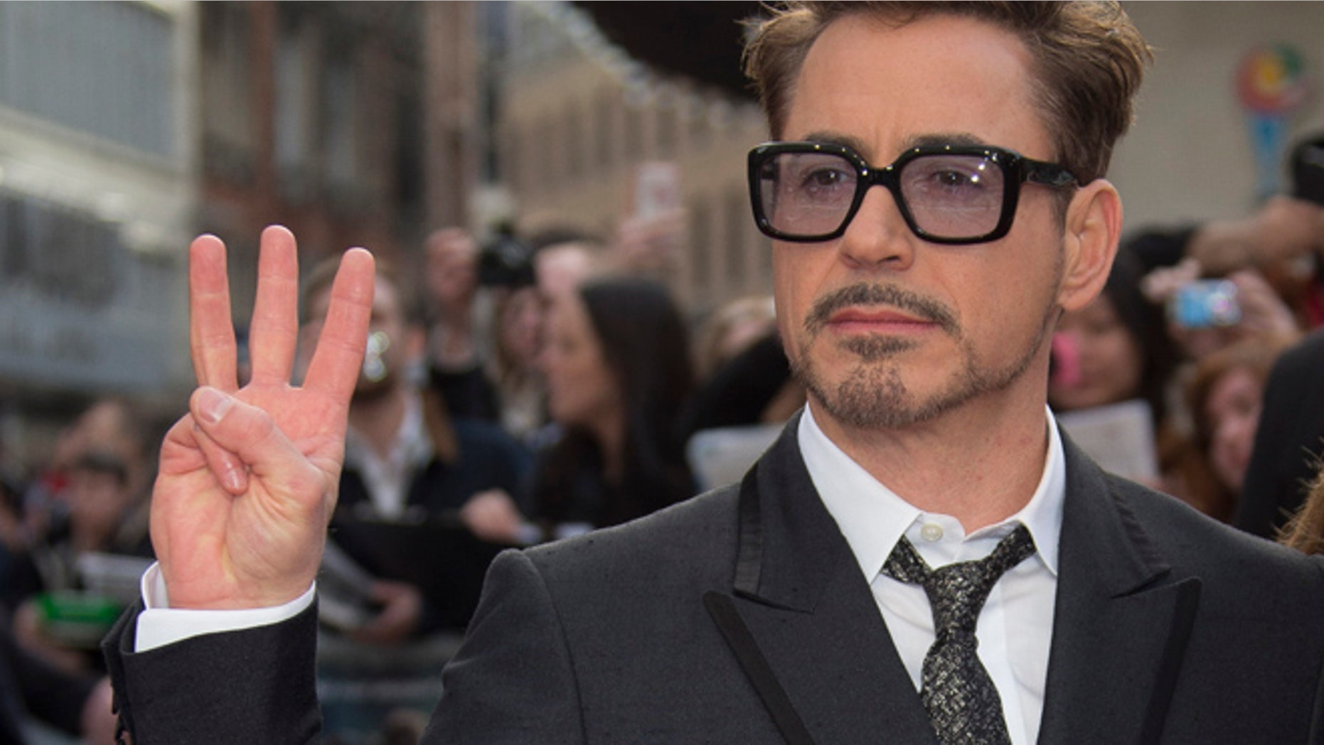 US actor Robert Downey Jr arrives for the UK premiere of Iron Man 3, at a central London cinema, Thursday, April 18, 2013. (Photo by Joel Ryan/Invision/AP)