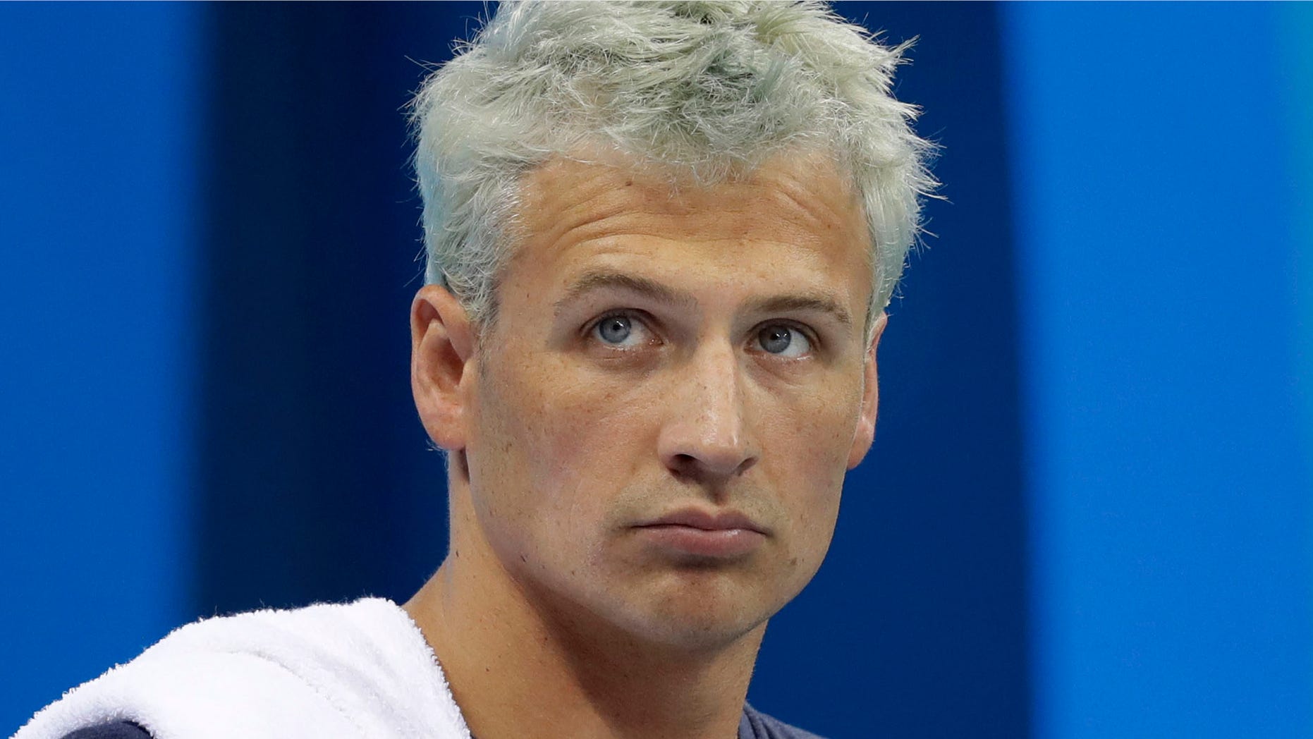 United States' Ryan Lochte prepares before a men's 4x200-meter freestyle heat during the swimming competitions at the 2016 Summer Olympics, Tuesday, Aug. 9, 2016, in Rio de Janeiro, Brazil. (AP Photo/Michael Sohn)