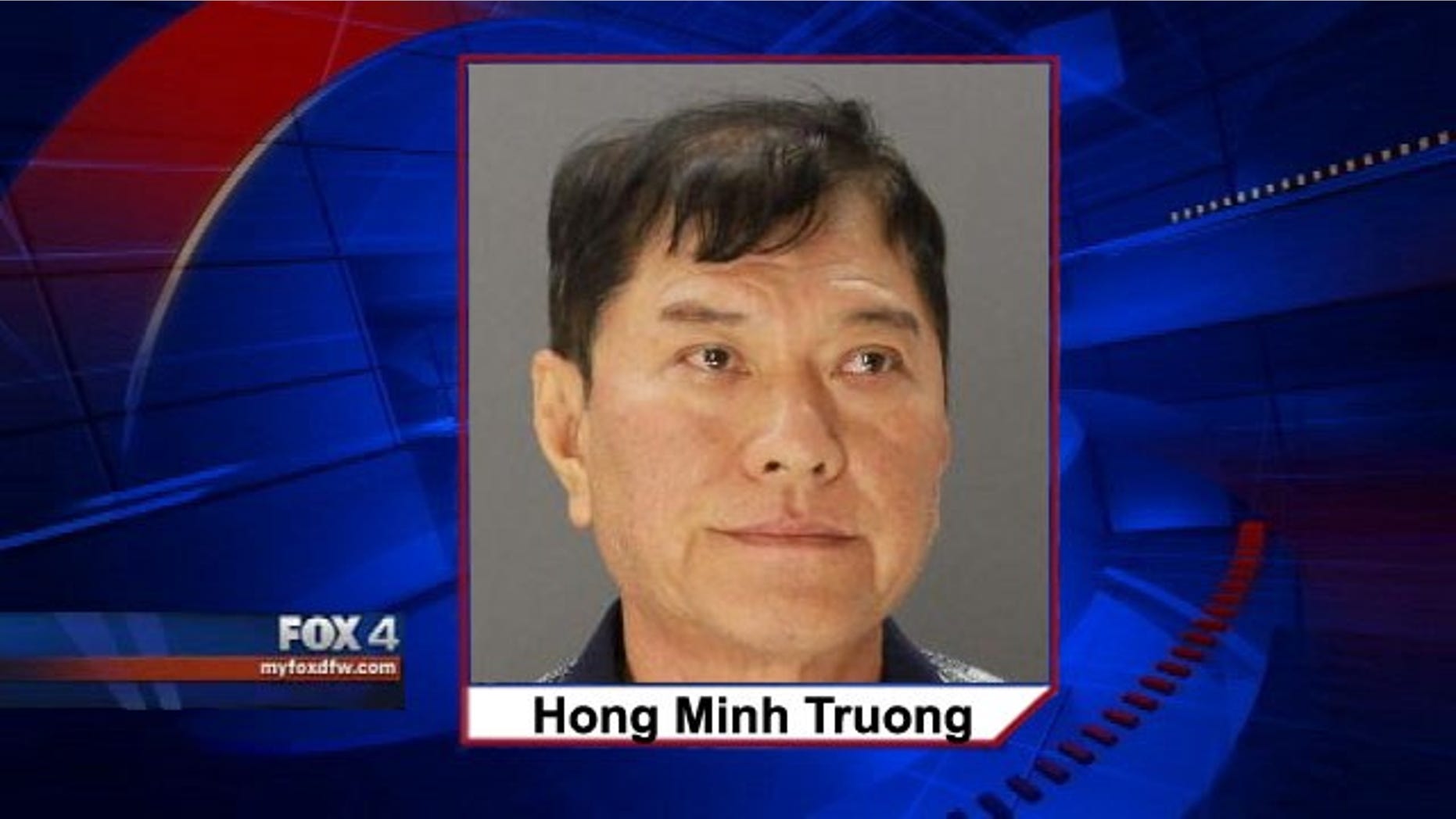 This photo shows Hong Minh Truong, who was arrested July 28, 2014 and accused of sending hundreds of threatening letters containing a hoax white powder (MyFoxDFW.com)