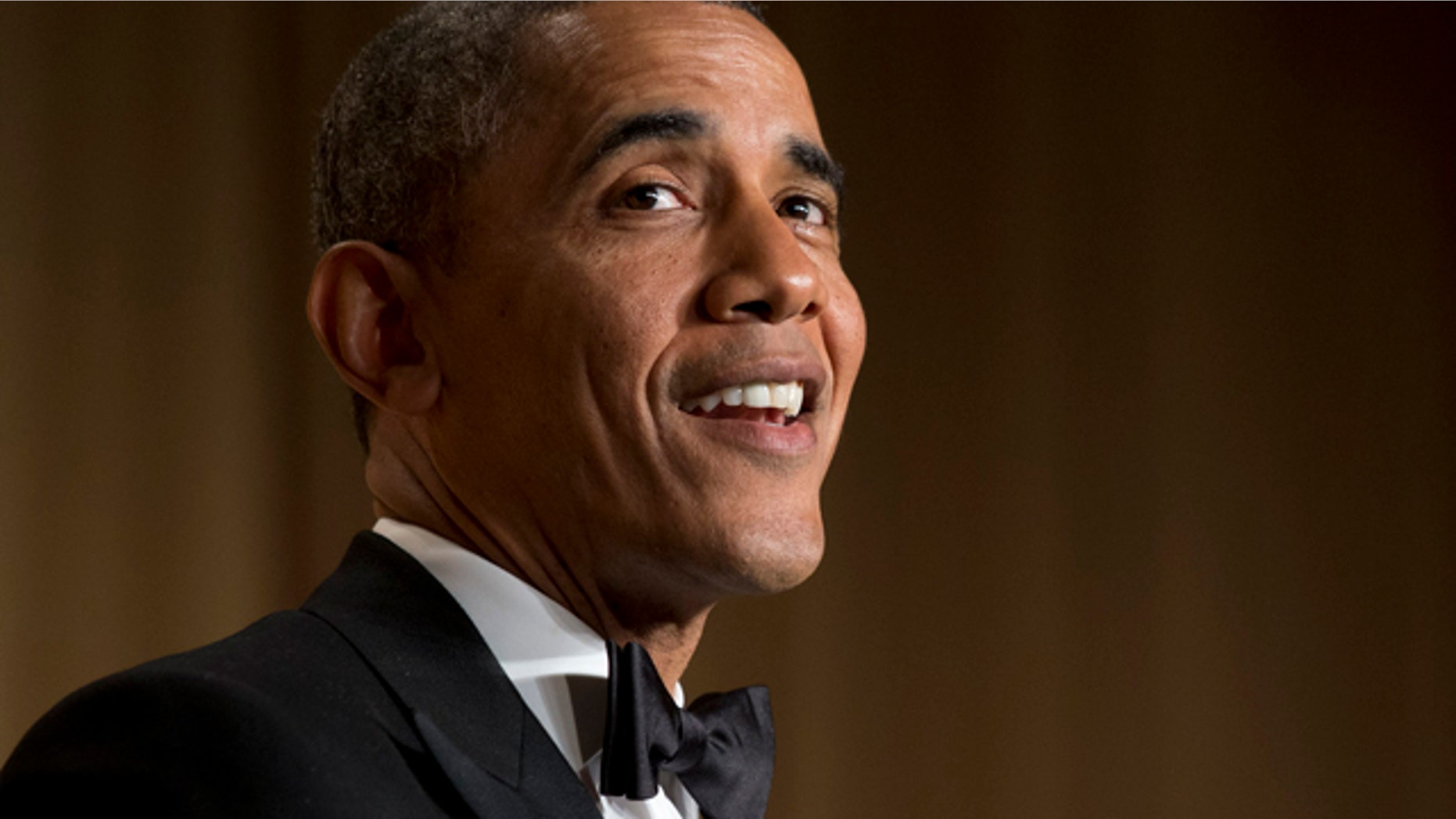 President Obama speaks during the White House Correspondents Association Dinner at the Washington Hilton Hotel.