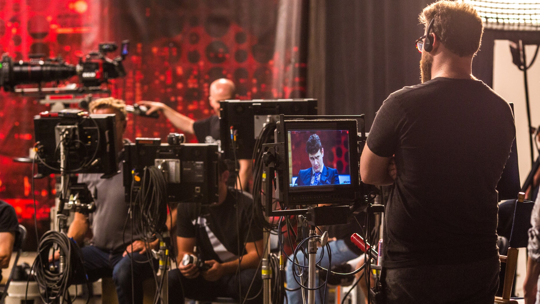 LOS ANGELES, CA - AUGUST 02: (EXCLUSIVE COVERAGE) Seth Rogen on the set of "Dave Skylark's Very Special VMA Special" on August 2, 2014 in Los Angeles, California. The show will air Sunday, August 17 at 9pm on MTV. (Photo by Christopher Polk/Getty Images for MTV)