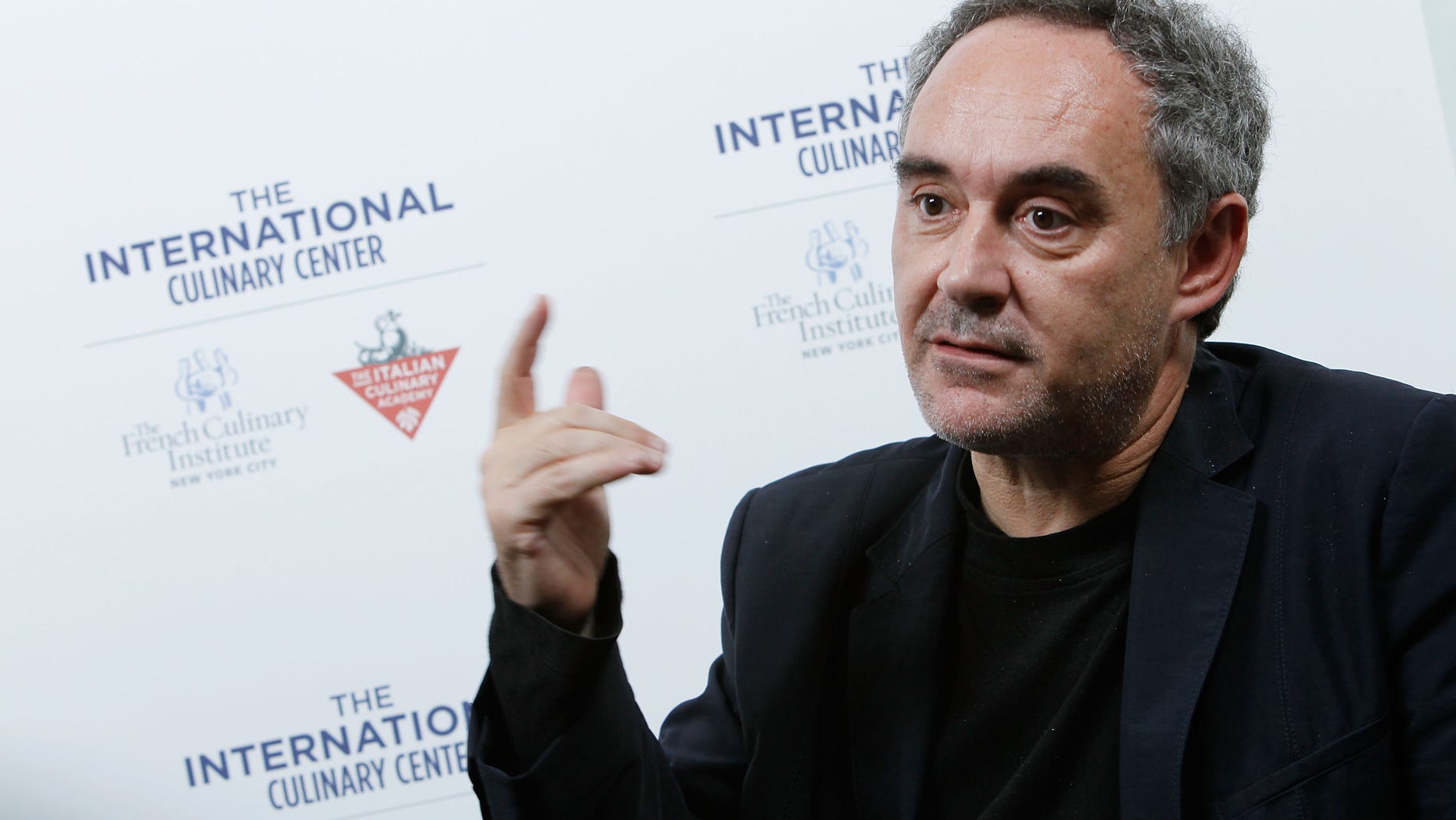 NEW YORK - OCTOBER 12: Chef Chef Ferran Adria speaks at The International Culinary Center on October 12, 2010 in New York City. (Photo by Mark Von Holden/Getty Images for The International Culinary Center)