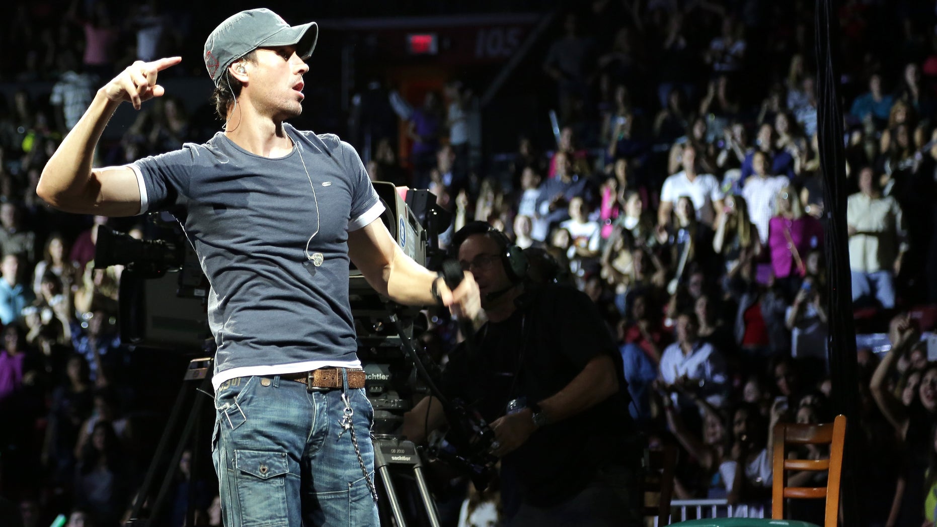 Enrique Iglesias Y100's Jingle Ball 2013 on December 20, 2013 in Miami, Florida.