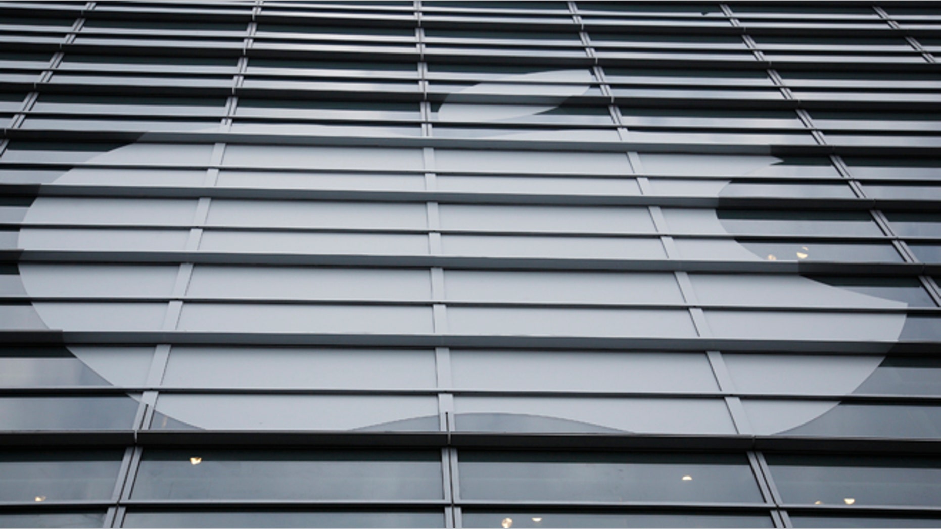 An Apple logo is seen at the Apple Worldwide Developers Conference 2013 in San Francisco, California.
