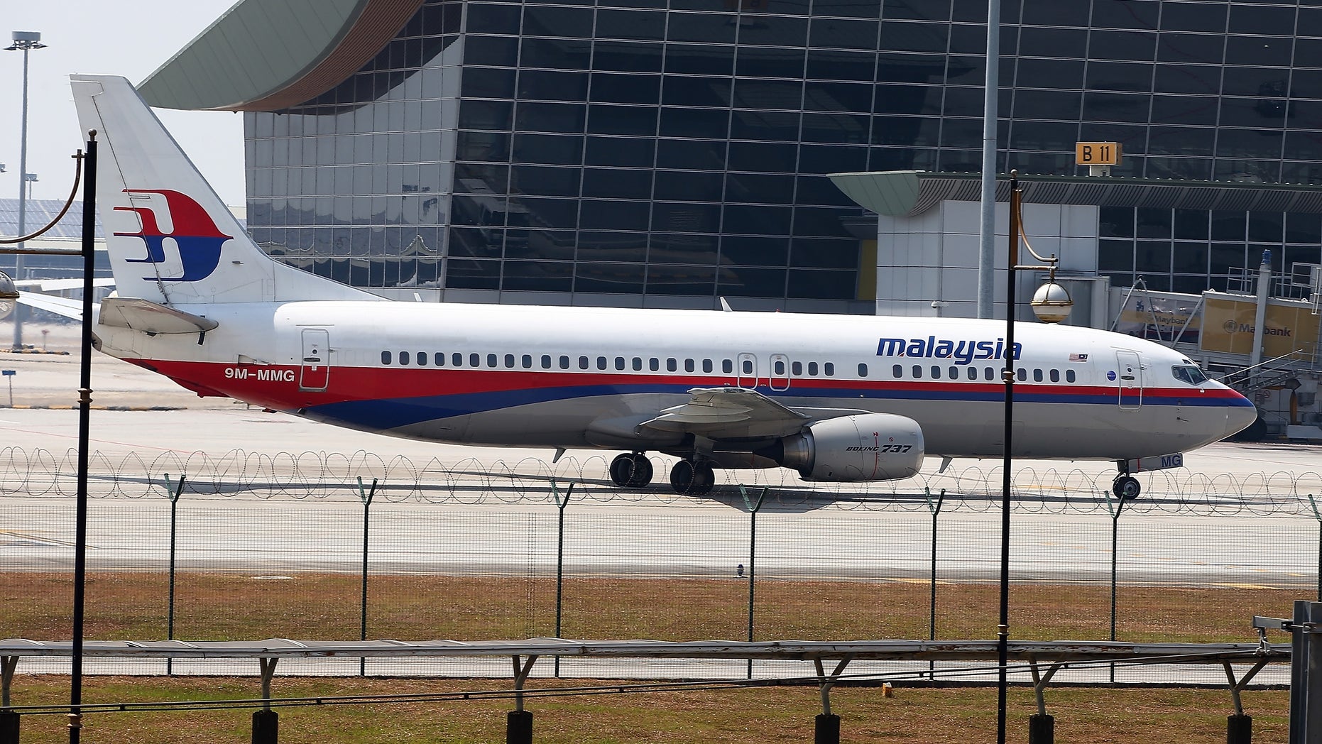 A Malaysia Airline jet parked on the tarmac at the Kuala Lumpur International Airport on March 8, 2014.