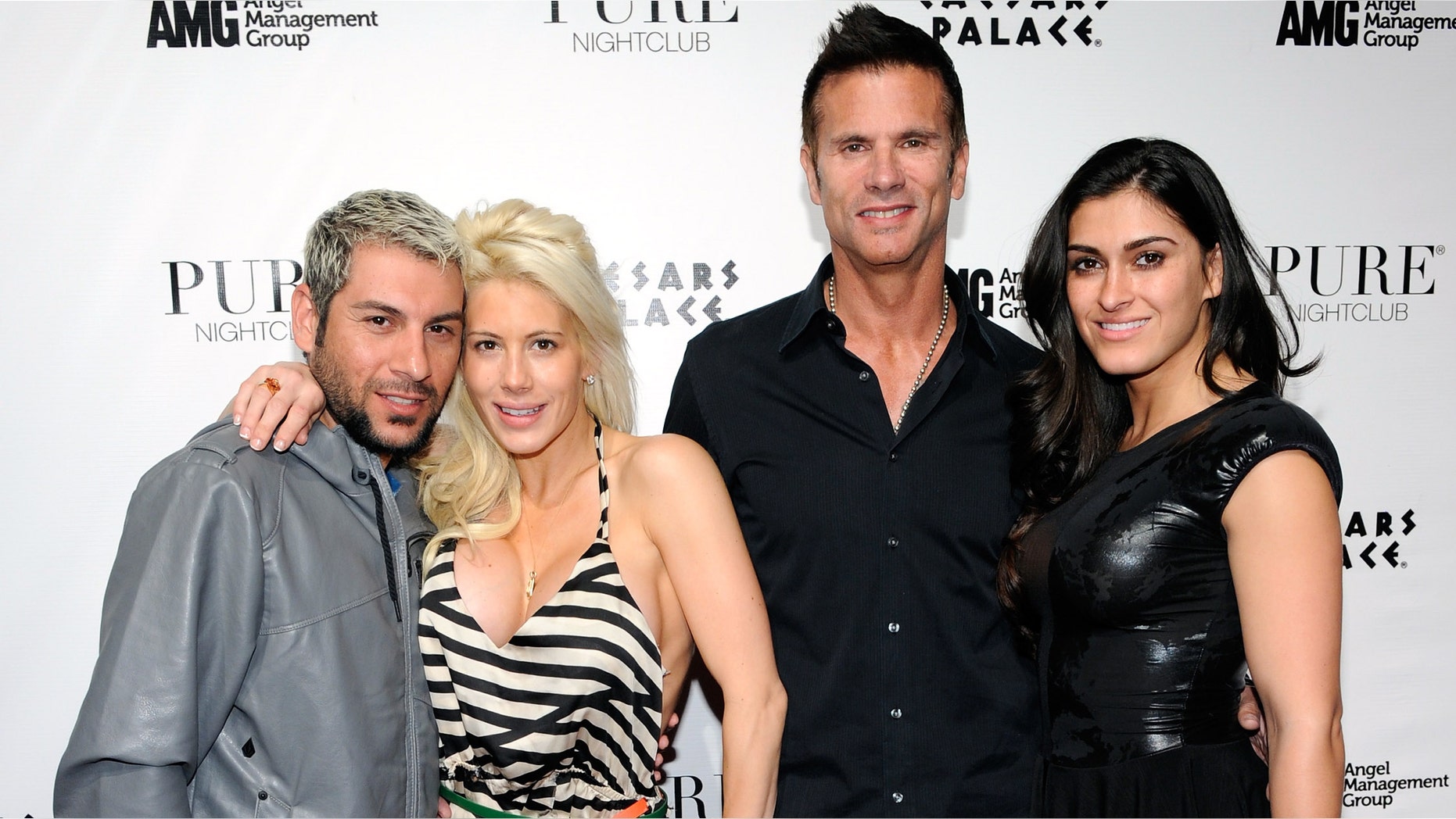 Blogger Nik Richie, his wife, actress Shayne Lamas, her father, actor Lorenzo Lamas and his wife Shawna Craig.