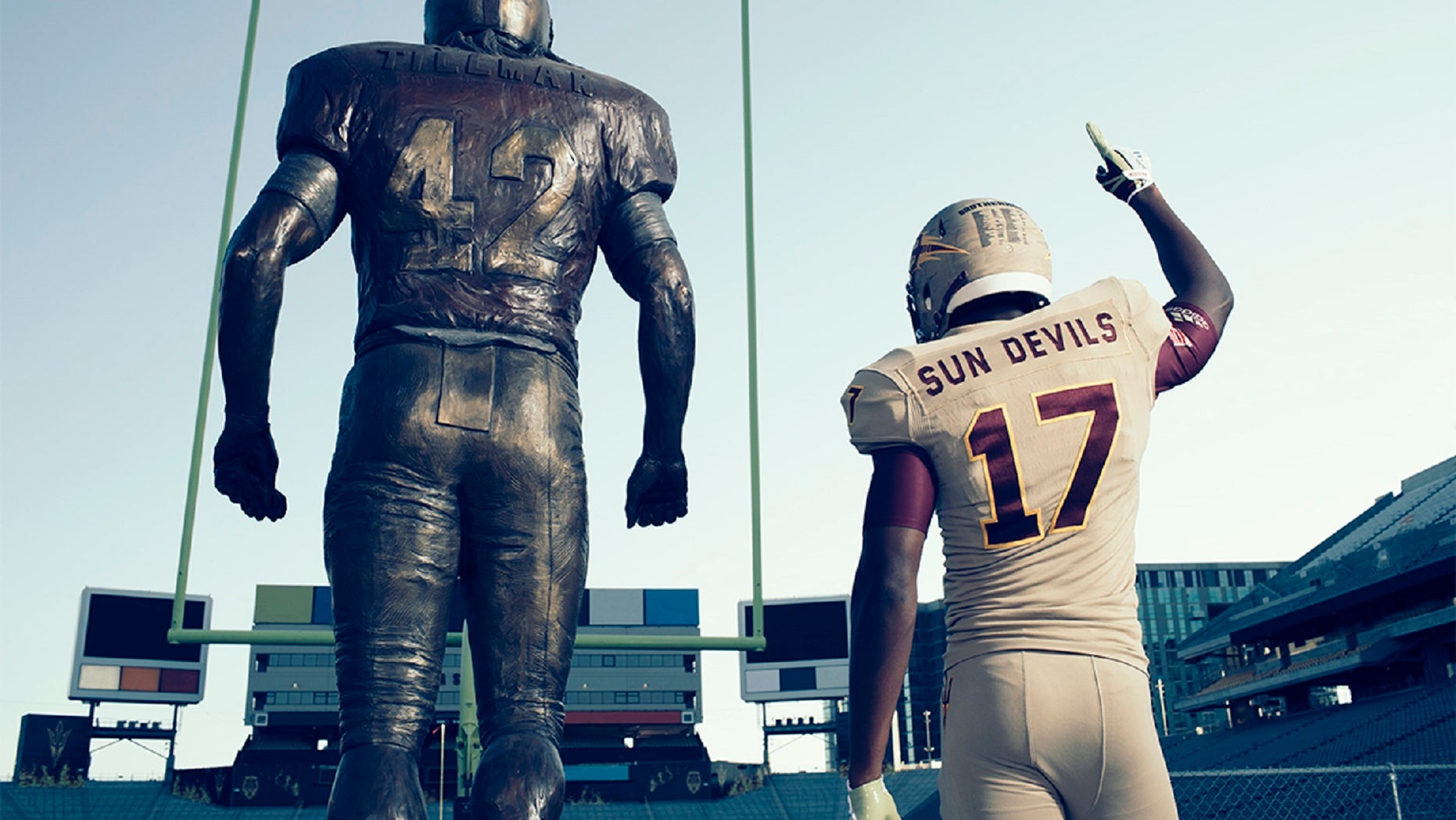 Arizona State University partnered with Adidas to create special edition jerseys to honor alumni Pat Tillman and military veterans.