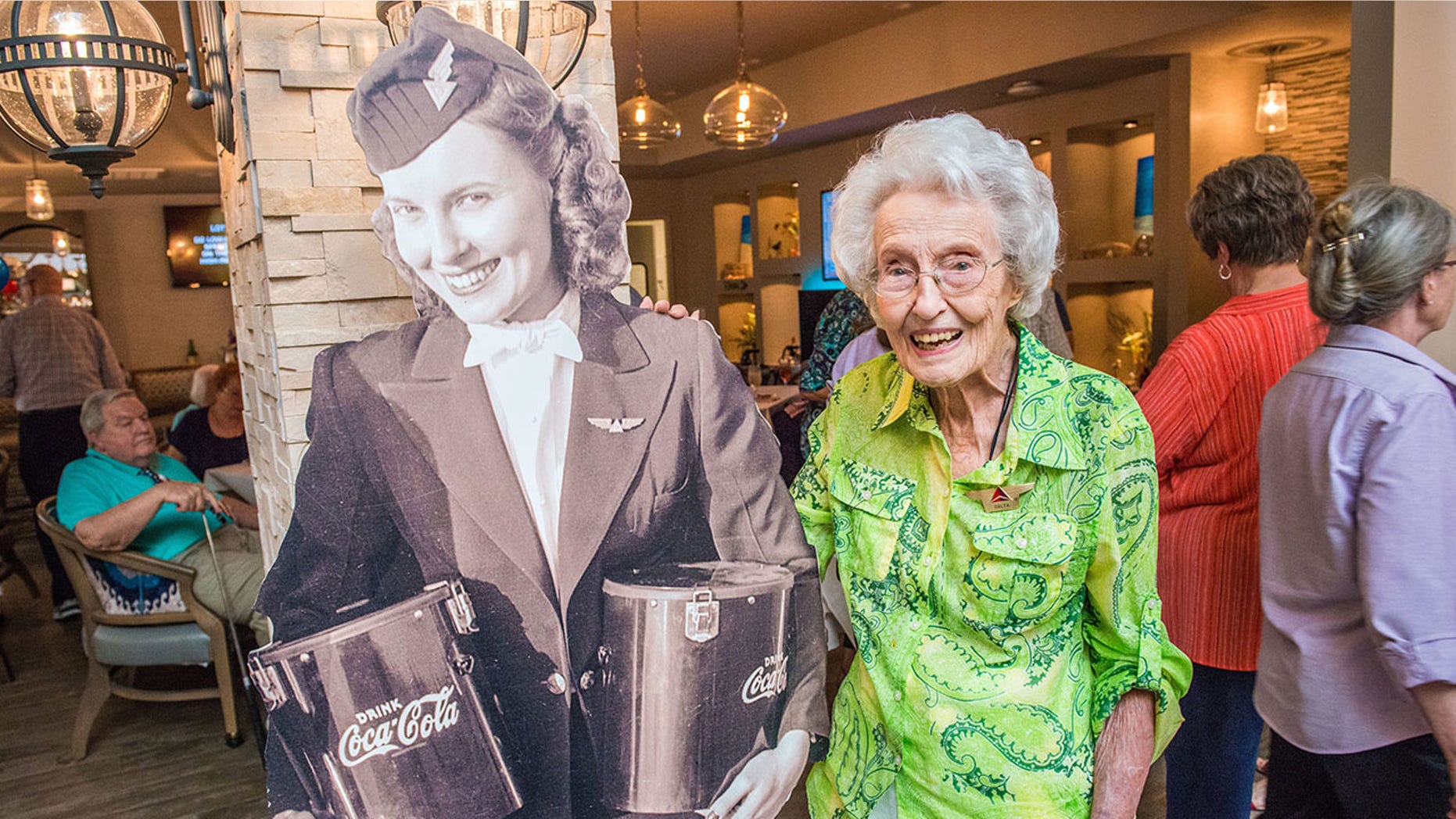 The Georgia centenarian recently celebrated her birthday with a party hosted by the carrier.