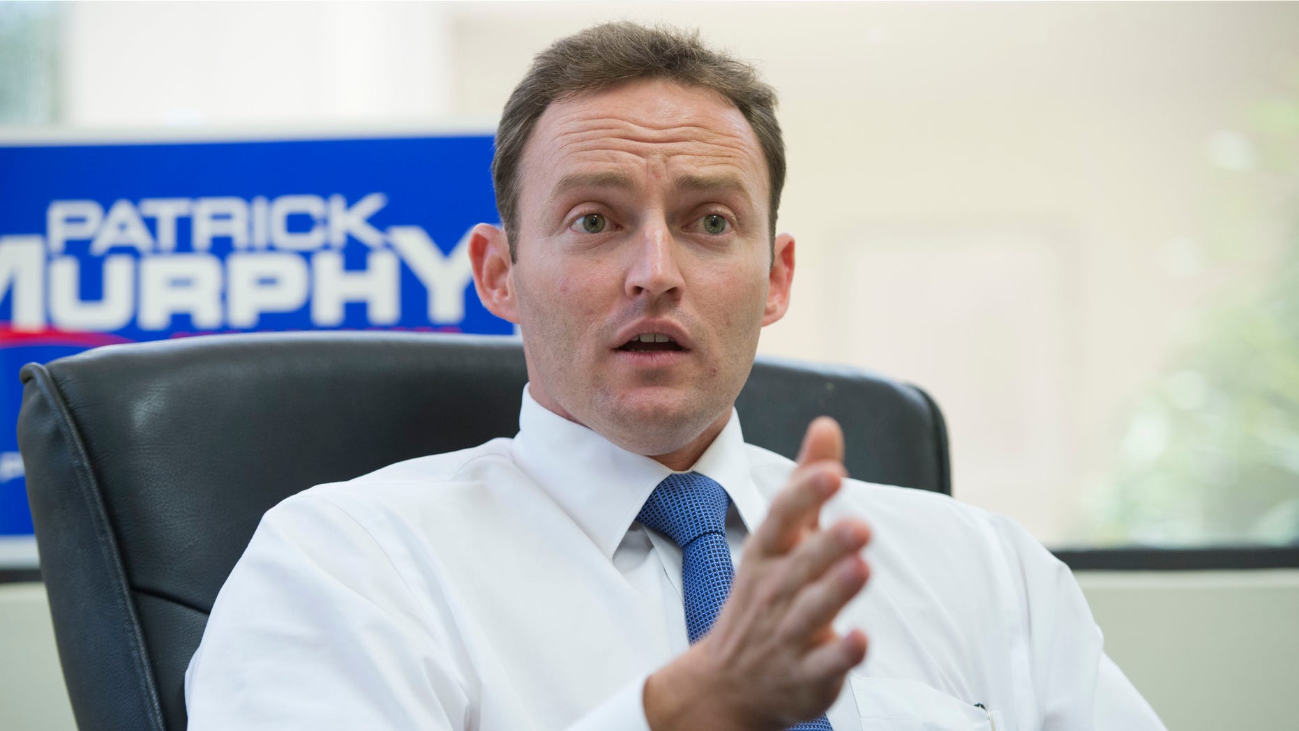 UNITED STATES - AUGUST 23: Patrick Murphy, democratic candidate in Floridaââ¬â¢s 18th District, is interviewed by Roll Call in his Palm Beach Gardens, Fla., office. Murphy is running against Rep. Allen West, R-Fla.(Photo By Tom Williams/CQ Roll Call)