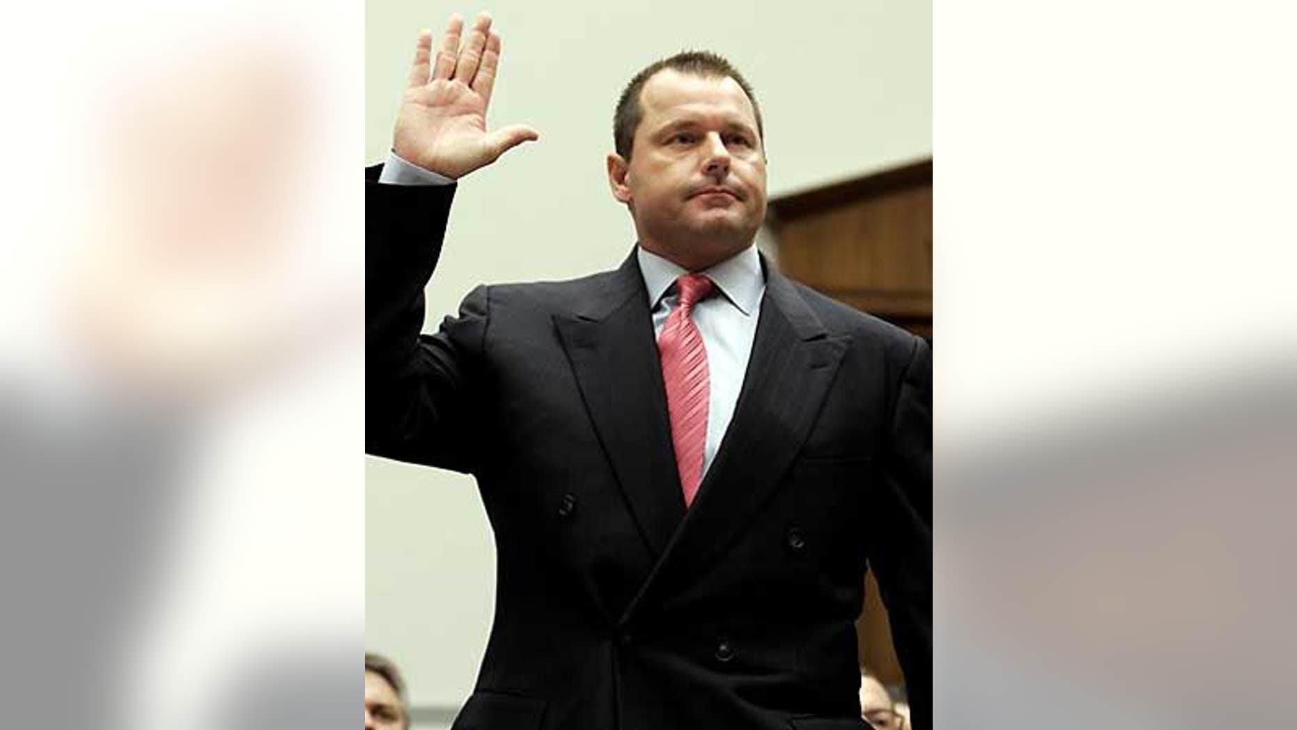 Feb. 13, 2008: Roger Clemens testifies before Congres about steroid use.