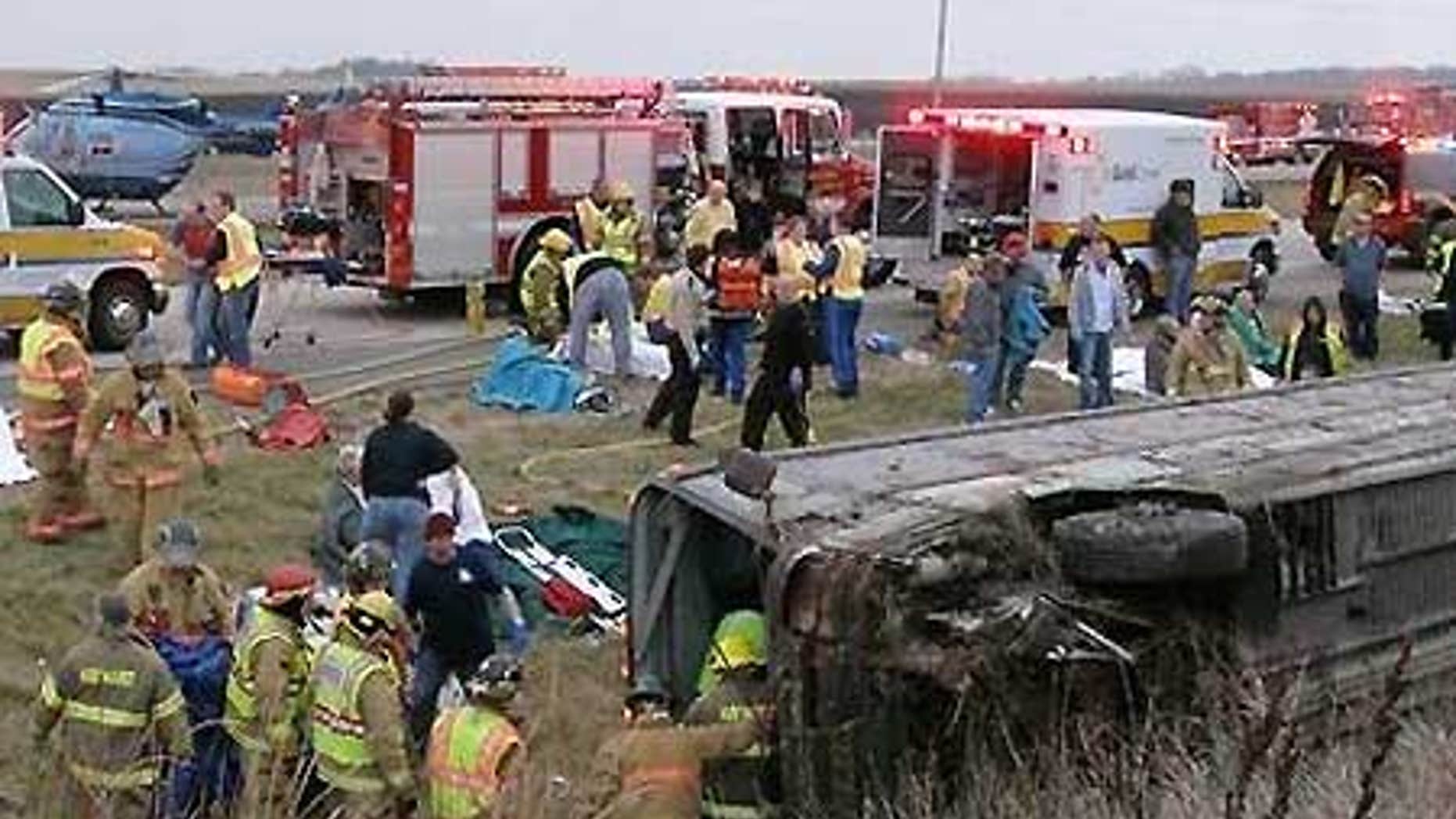 At least 3 people reportedly dead after tour bush crash in Minnesota.