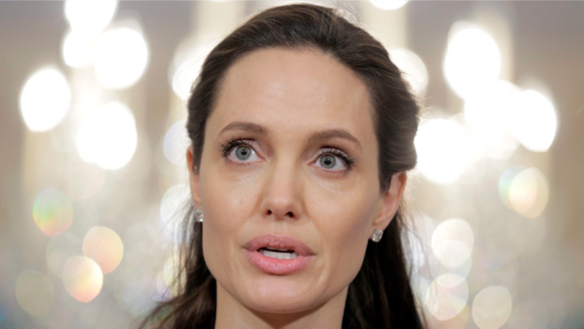 Angelina Jolie has made her first public appearance since her split from Brad Pitt.