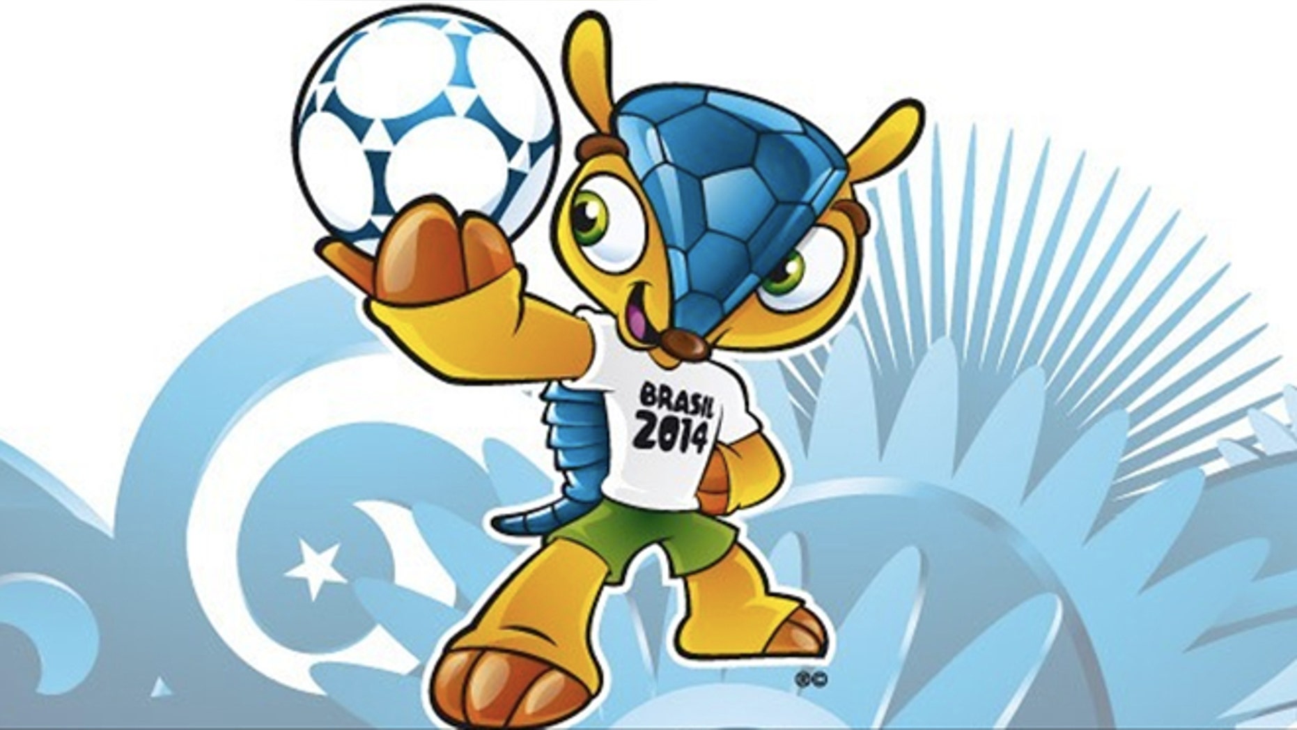 This image posted on the FIFA website Sunday Sept. 16, 2012 shows the mascot of the 2014 World Cup. (AP Photo/FIFA)
