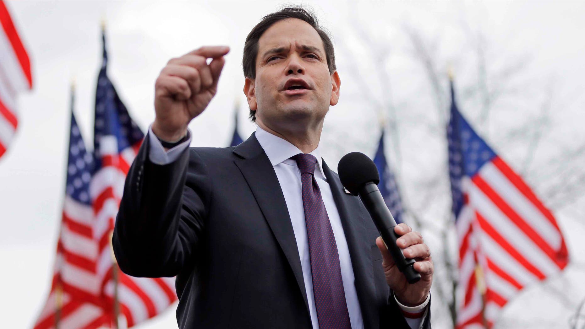 Republican candidate Sen. Marco Rubio at a rally Sunday, Feb. 21, 2016, in Franklin, Tenn.