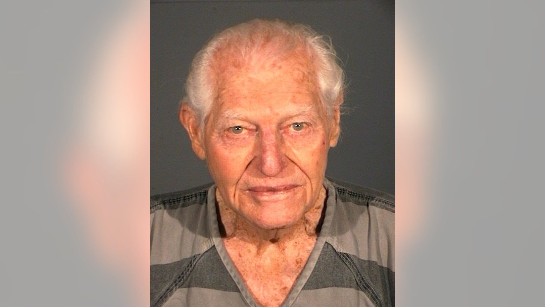 This photo provided by the Carson City Sheriff 's Departmentshows William Dresser. Dresser was arrested Sunday Jan. 19, 2014, after firing one shot with small-caliber semi-automatic handgun that struck his wife in the chest at Carson Tahoe Regional Medical Center in Carson City. Dresser was placed on suicide watch at a local jail. (AP Photo/Carson City Sheriff Department)