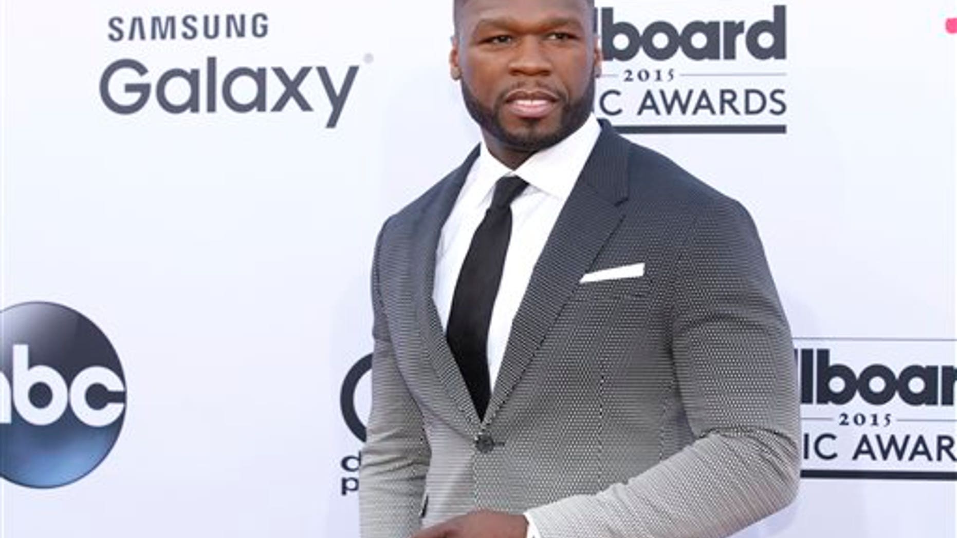 50 Cent arrives at the Billboard Music Awards at the MGM Grand Garden Arena in Las Vegas on May 17, 2015. (Photo by Eric Jamison/Invision/AP, File)