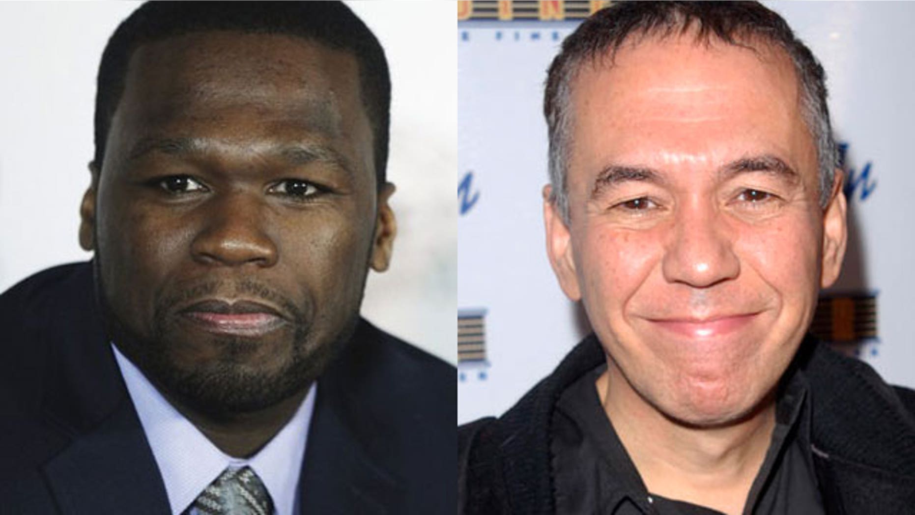 50 Cent and Gilbert Gottfried (right) have something in common (AP)