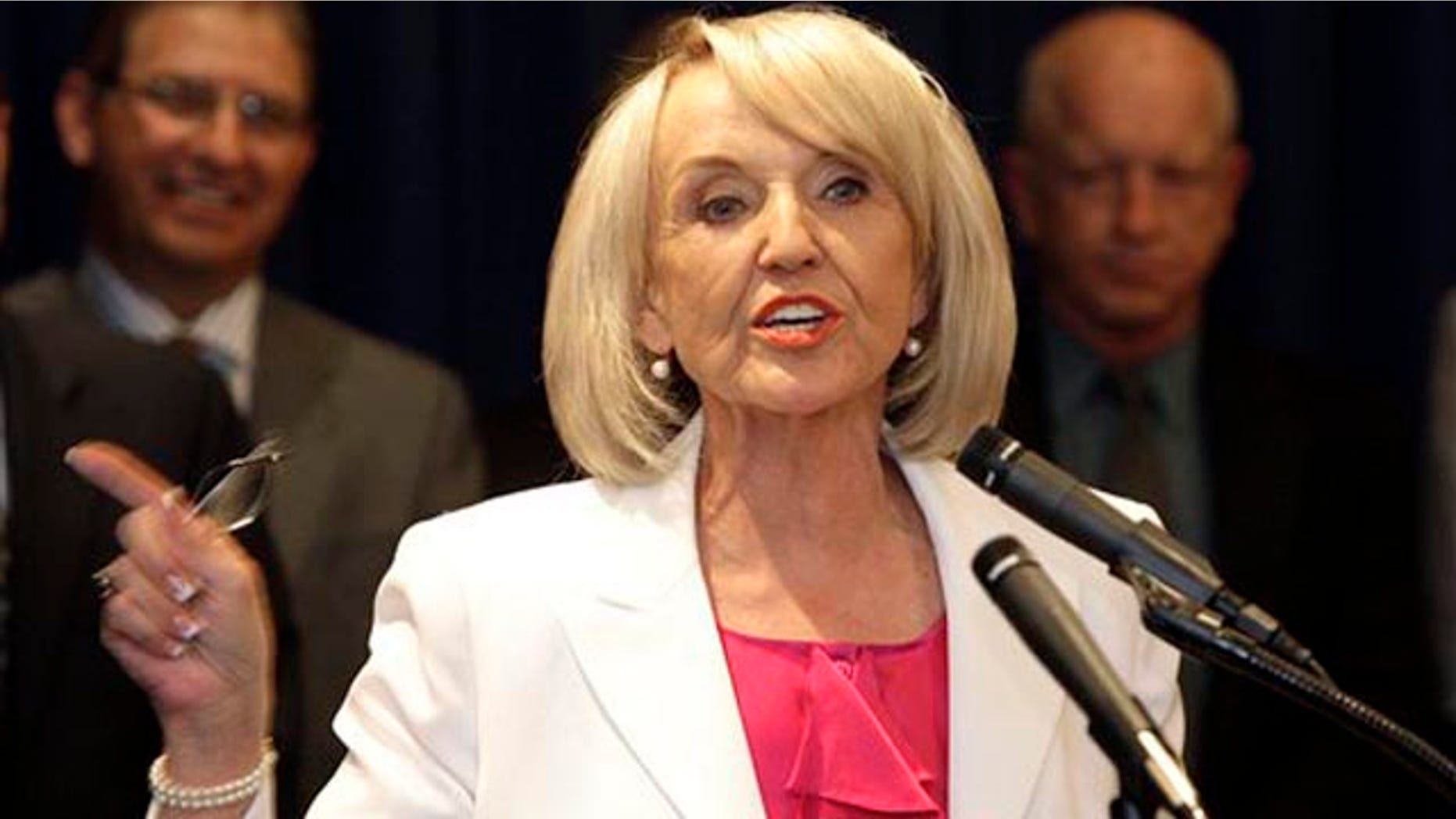 Shown here is Arizona Gov. Jan Brewer. (AP Photo)