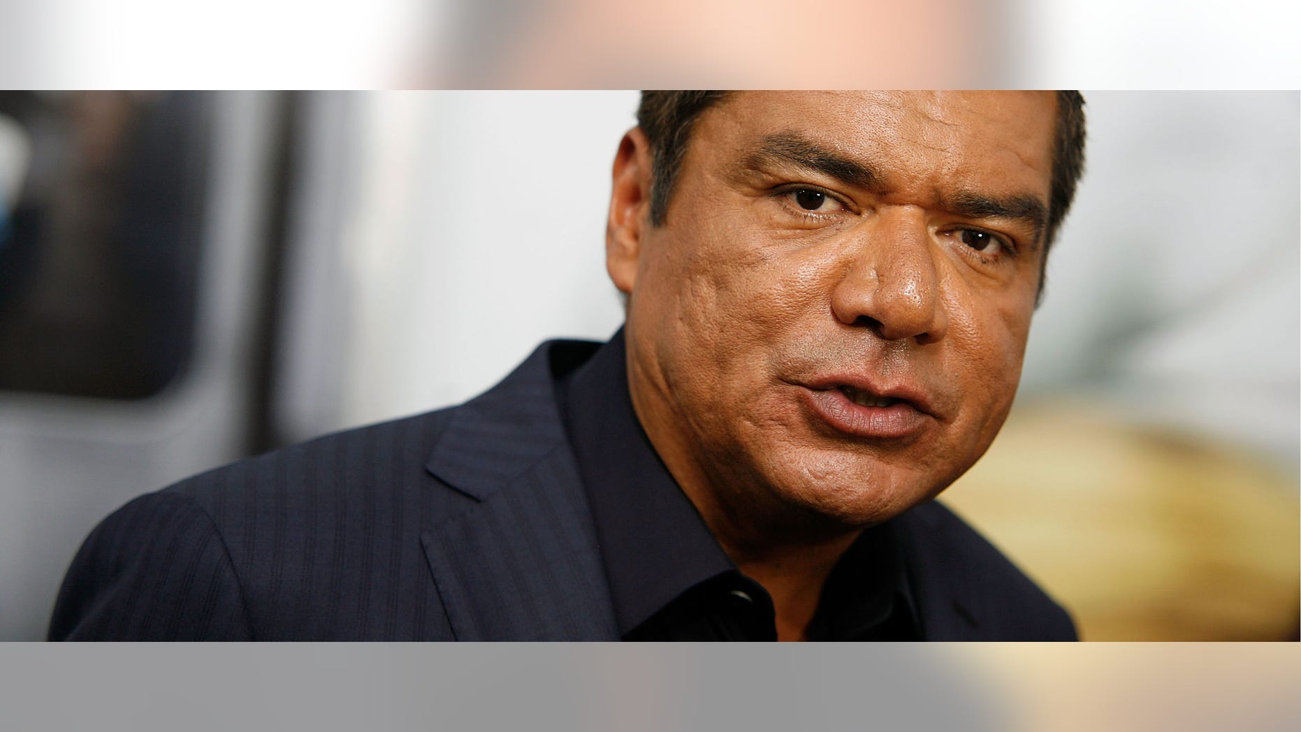 July 24, 2011: George Lopez attends the premiere of "The Smurfs" at the Ziegfeld Theater in New York City.